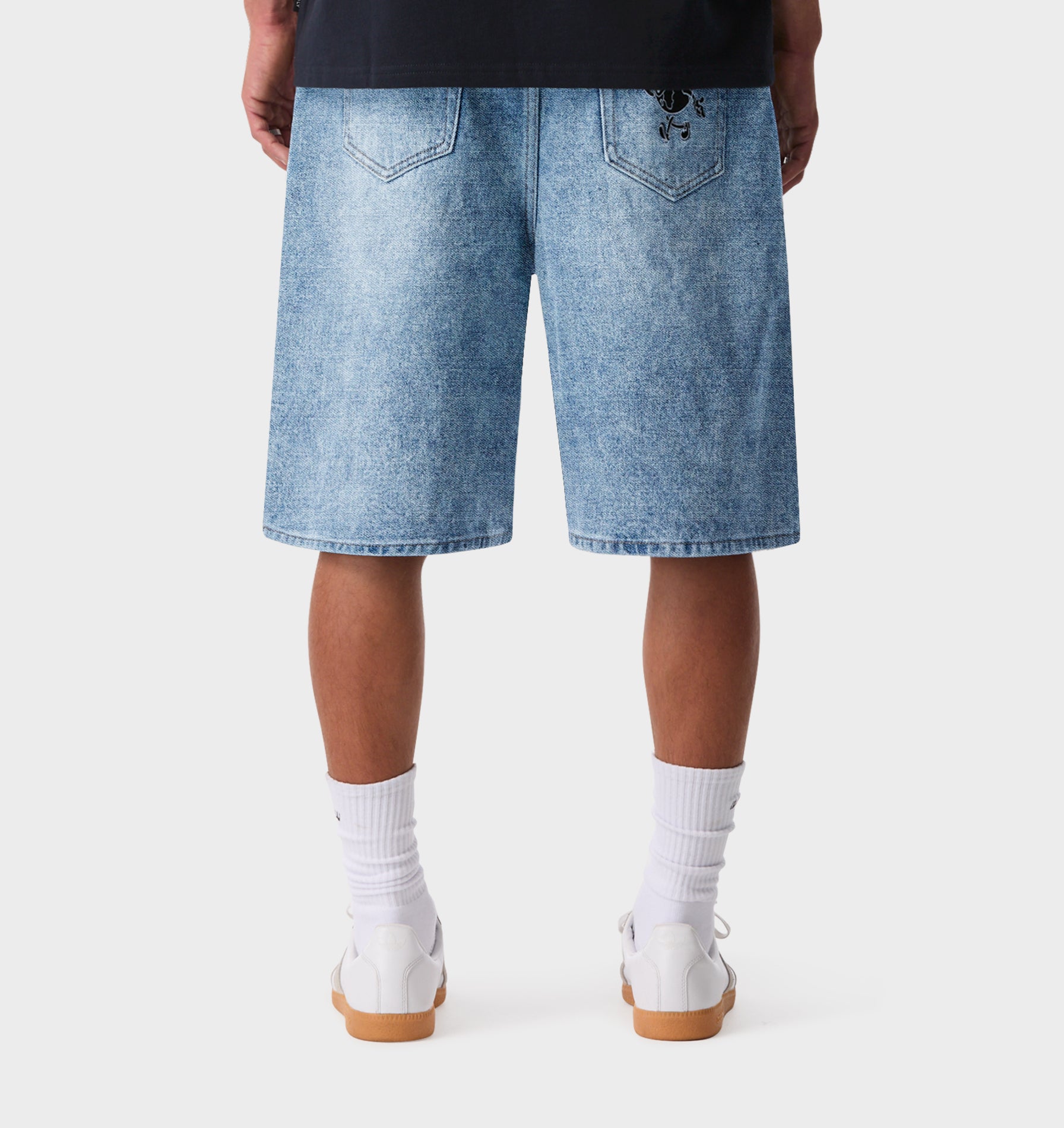 Wyatt Denim Short - Washed Vintage Blue
