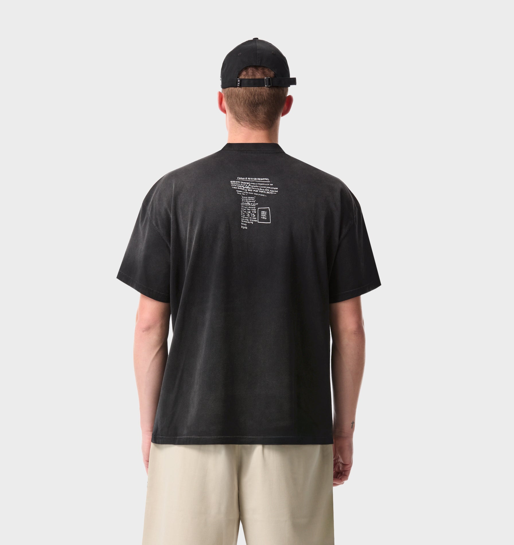 Basquiat Carbon Box Tee 2.0 - Faded Black