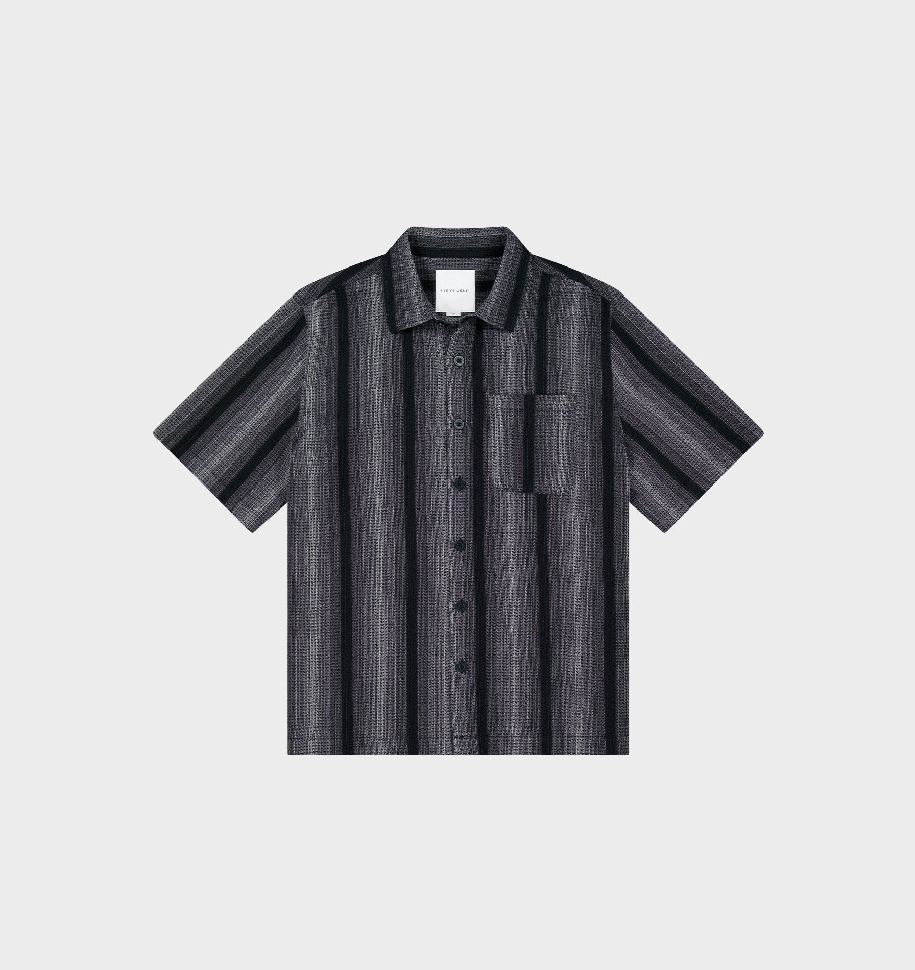 Waffle SS Shirt - Charcoal Ombre