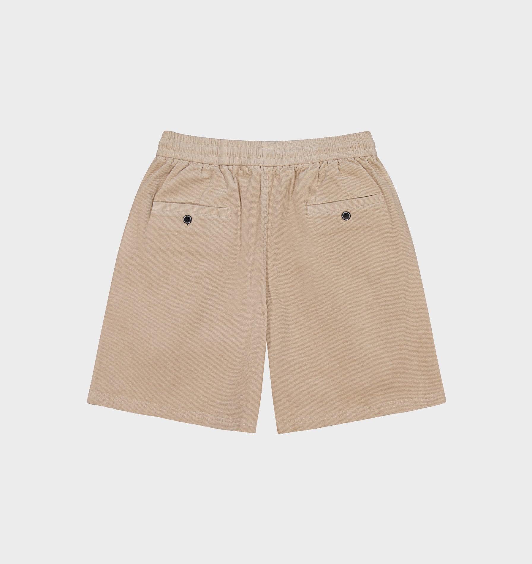 Michael Pleat Cord Short - Sand