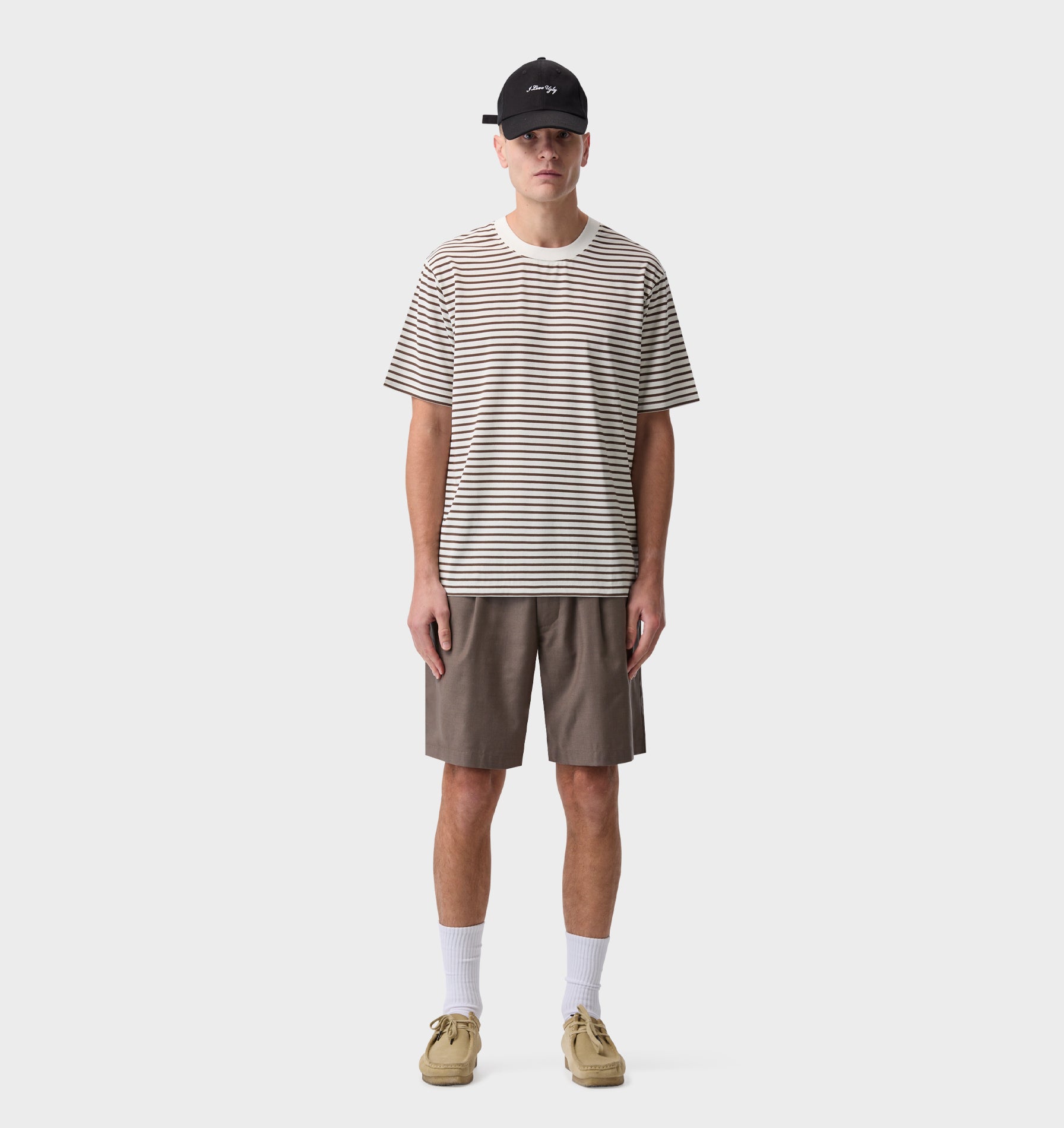 Quincy Pleated Short - Mushroom