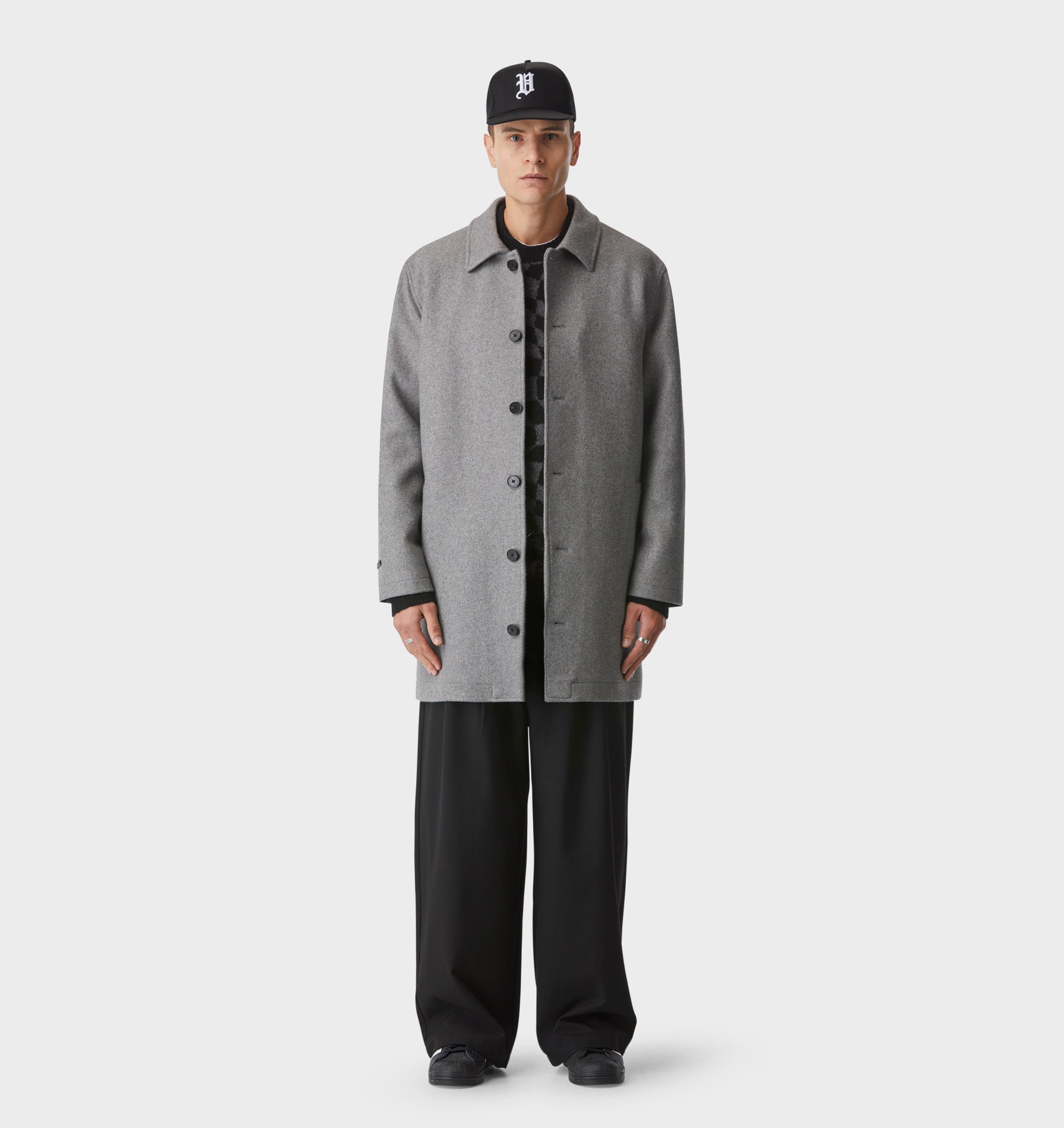 Carson Wool Coat - Vintage Grey