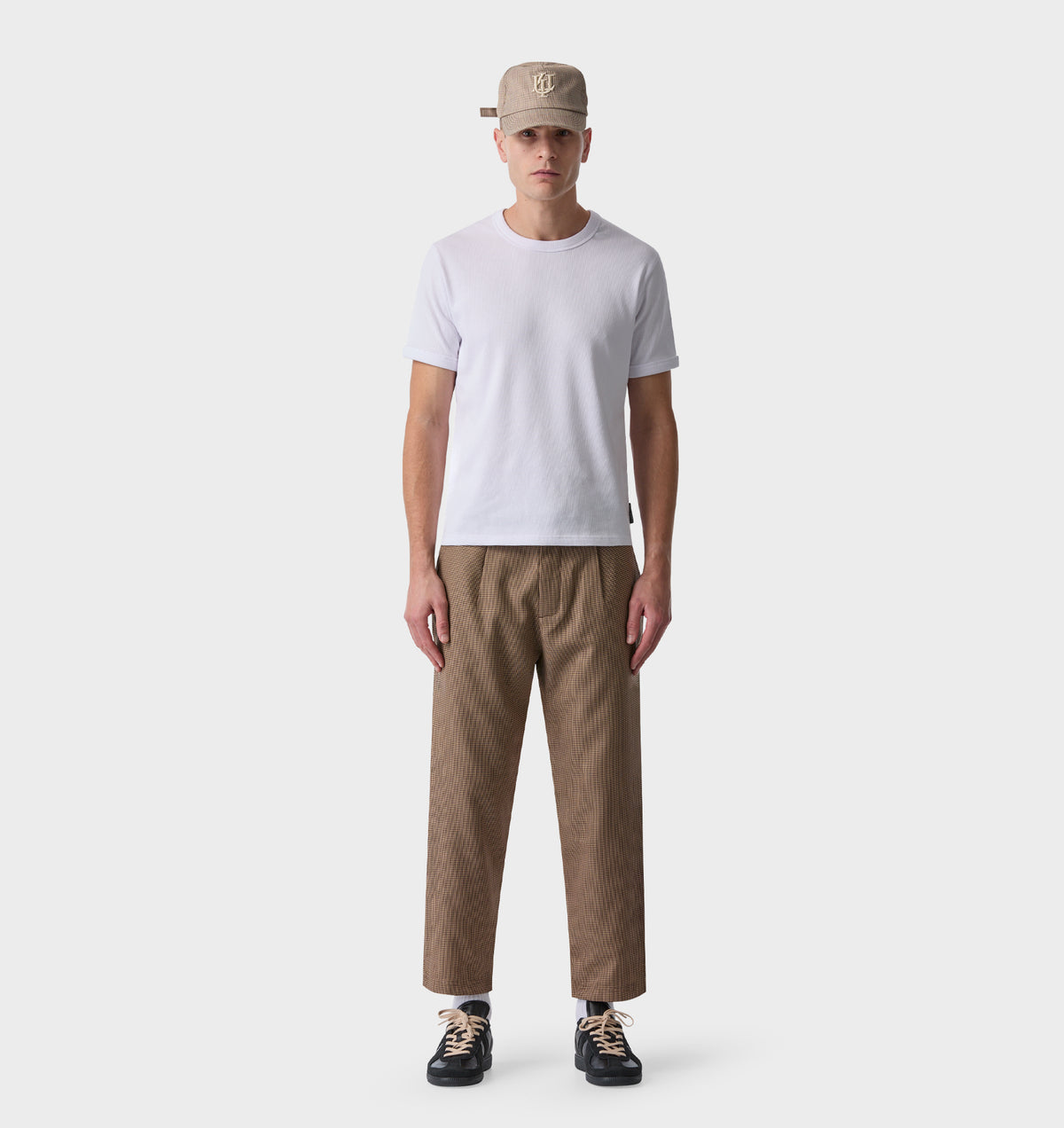 Kobe Pant - Charcoal Houndstooth