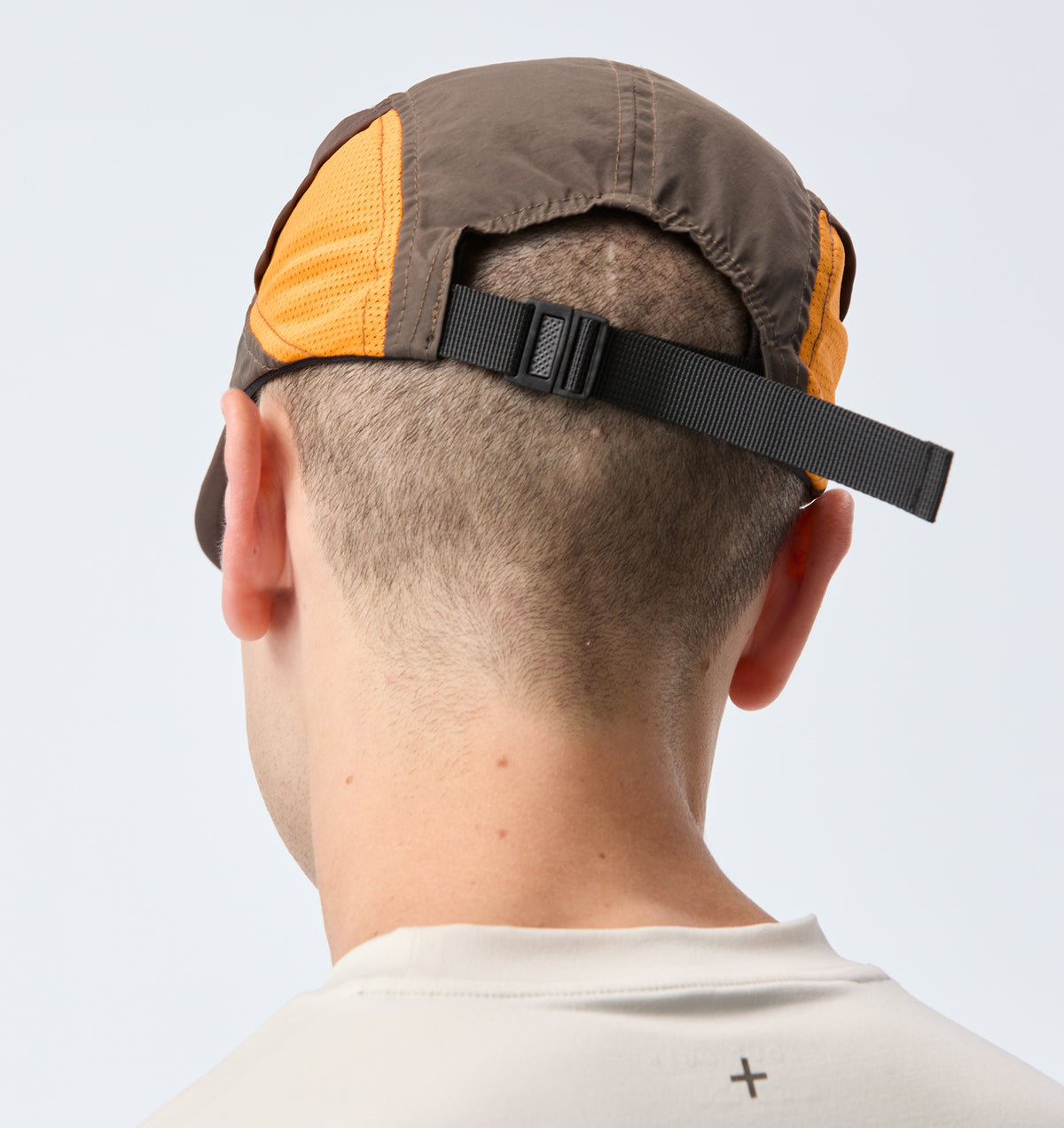 Active 5 Panel Cap - Brown/Black/Orange