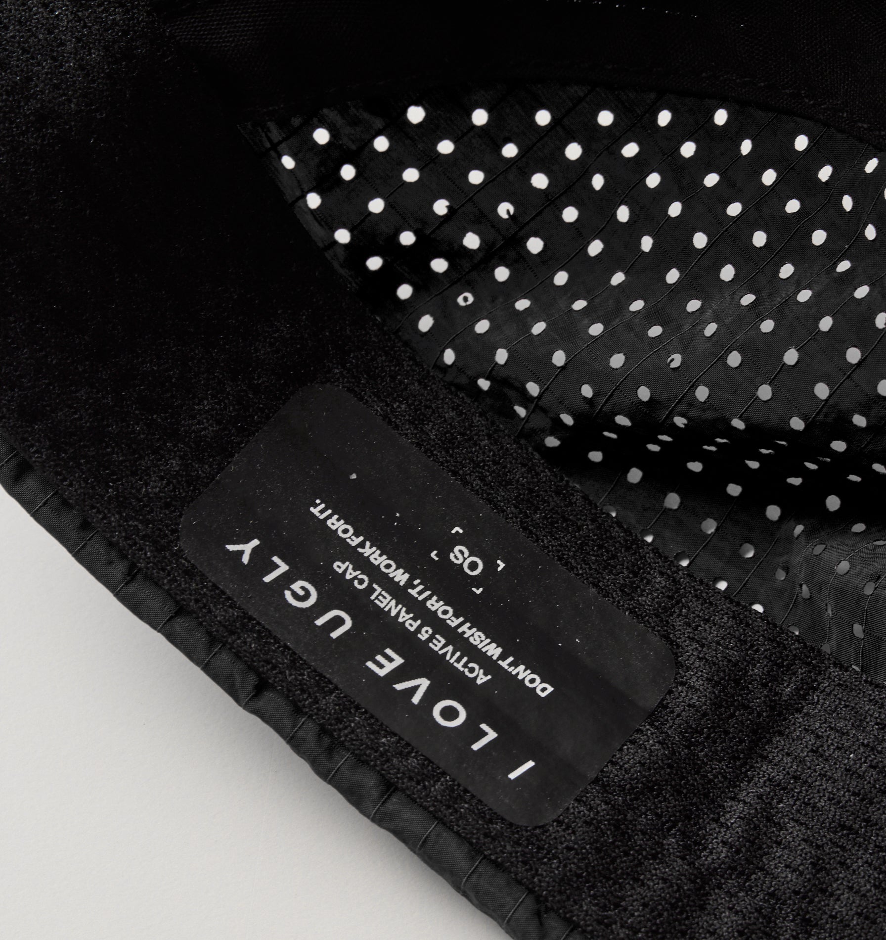 Active Ripstop 5 Panel Cap - Black