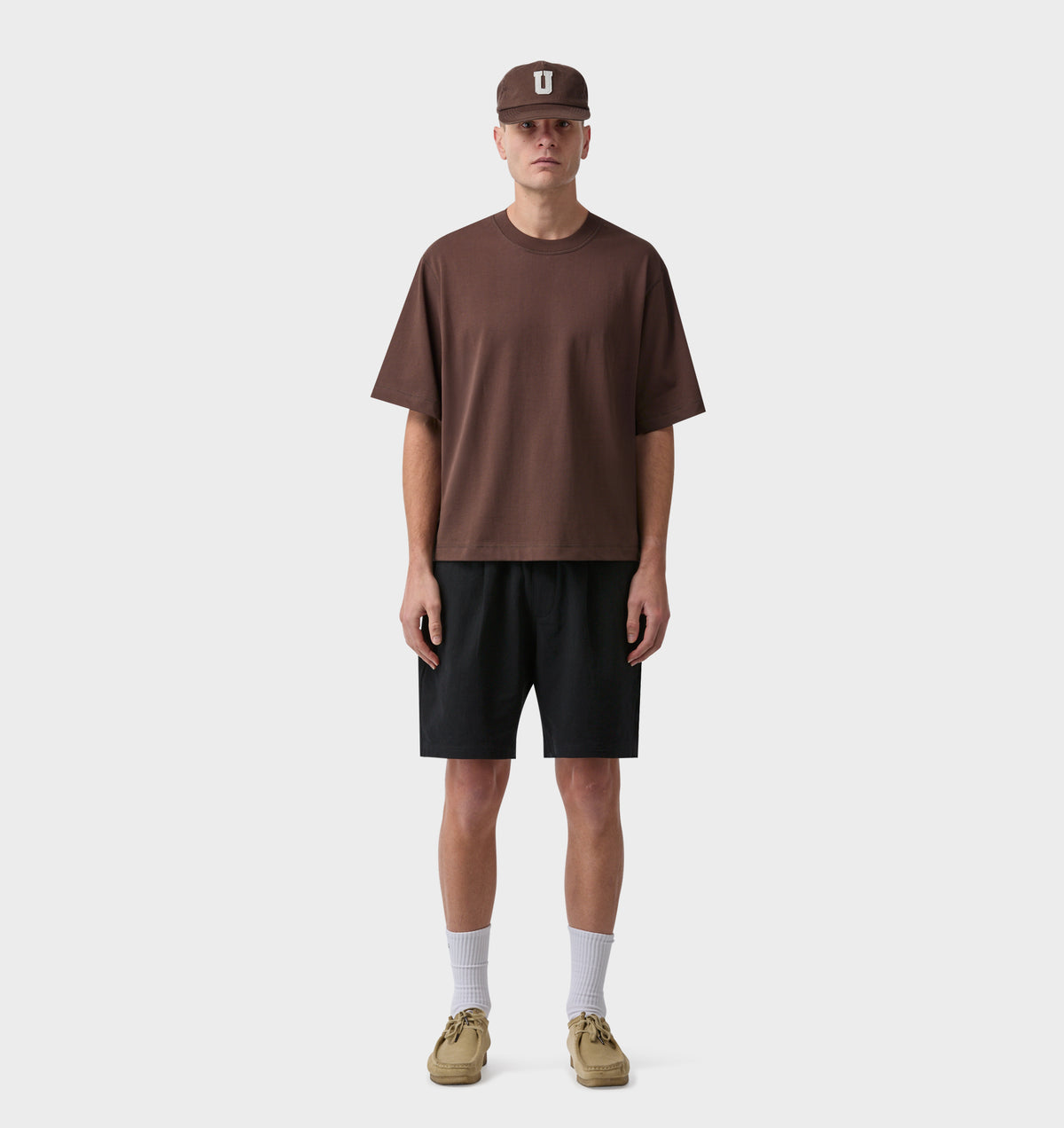 Crop Box Tee - Espresso