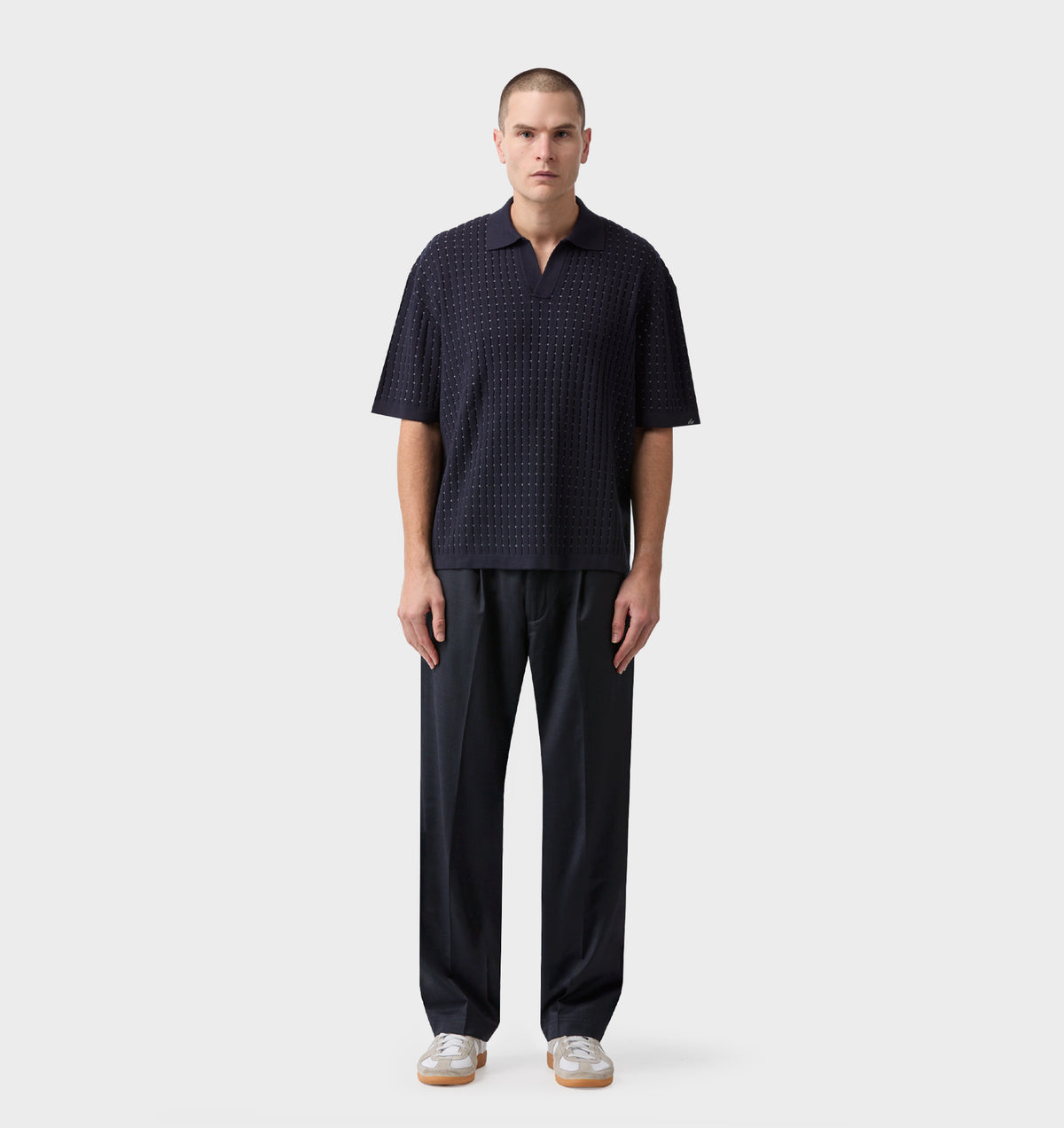 Winston Pant - Navy Birdseye