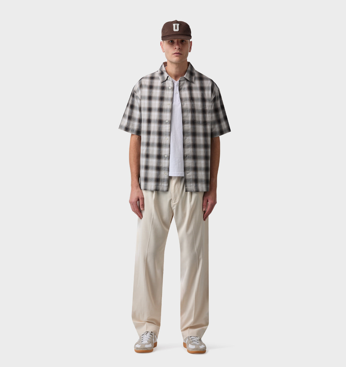 Arlo SS Shirt - Black/White Check