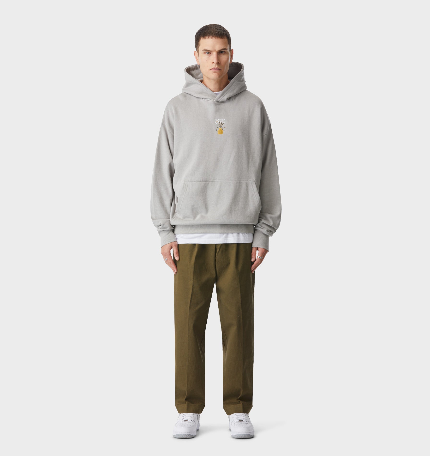 Noah Pleated Pant - Army Green