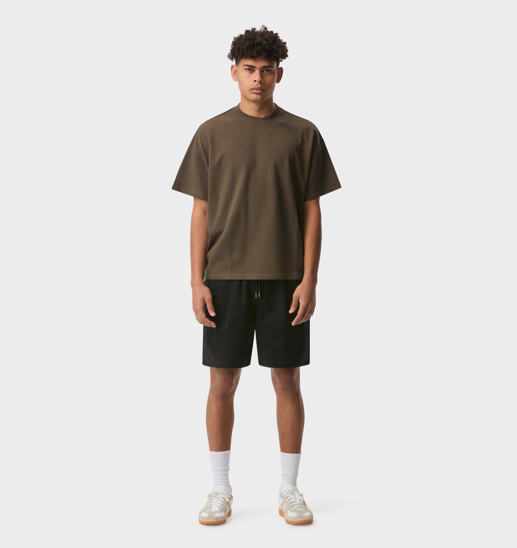 Heavy Lewi Tee - Burnt Olive