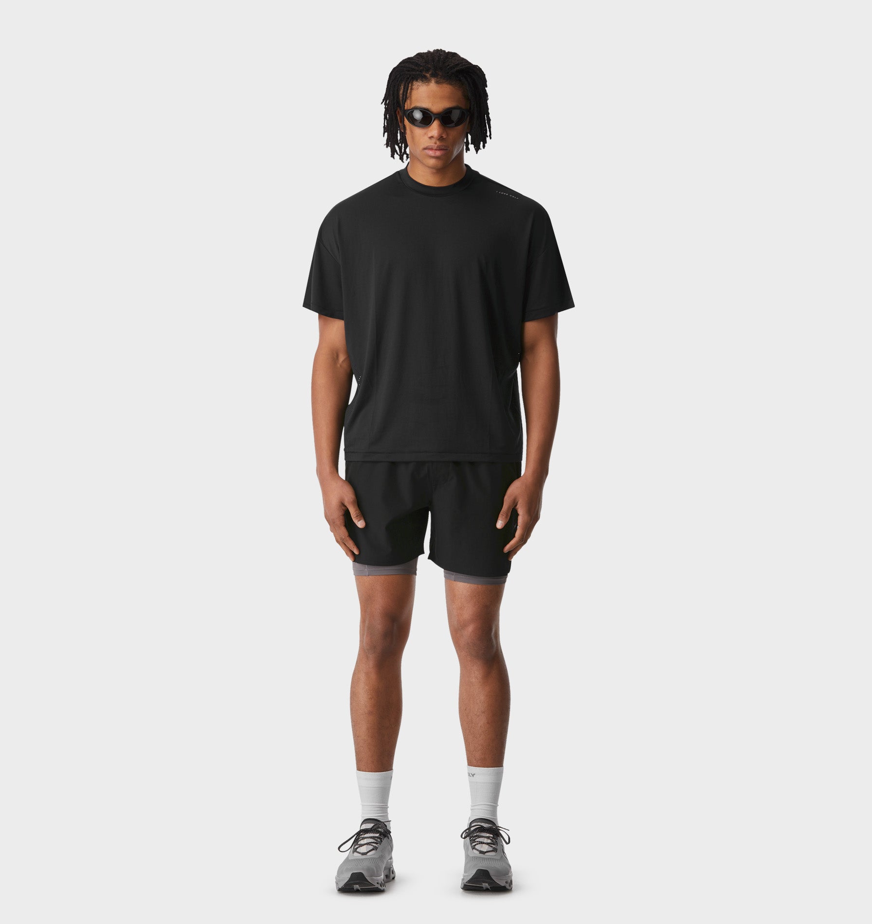 Active Lewi Cropped Tee - Black