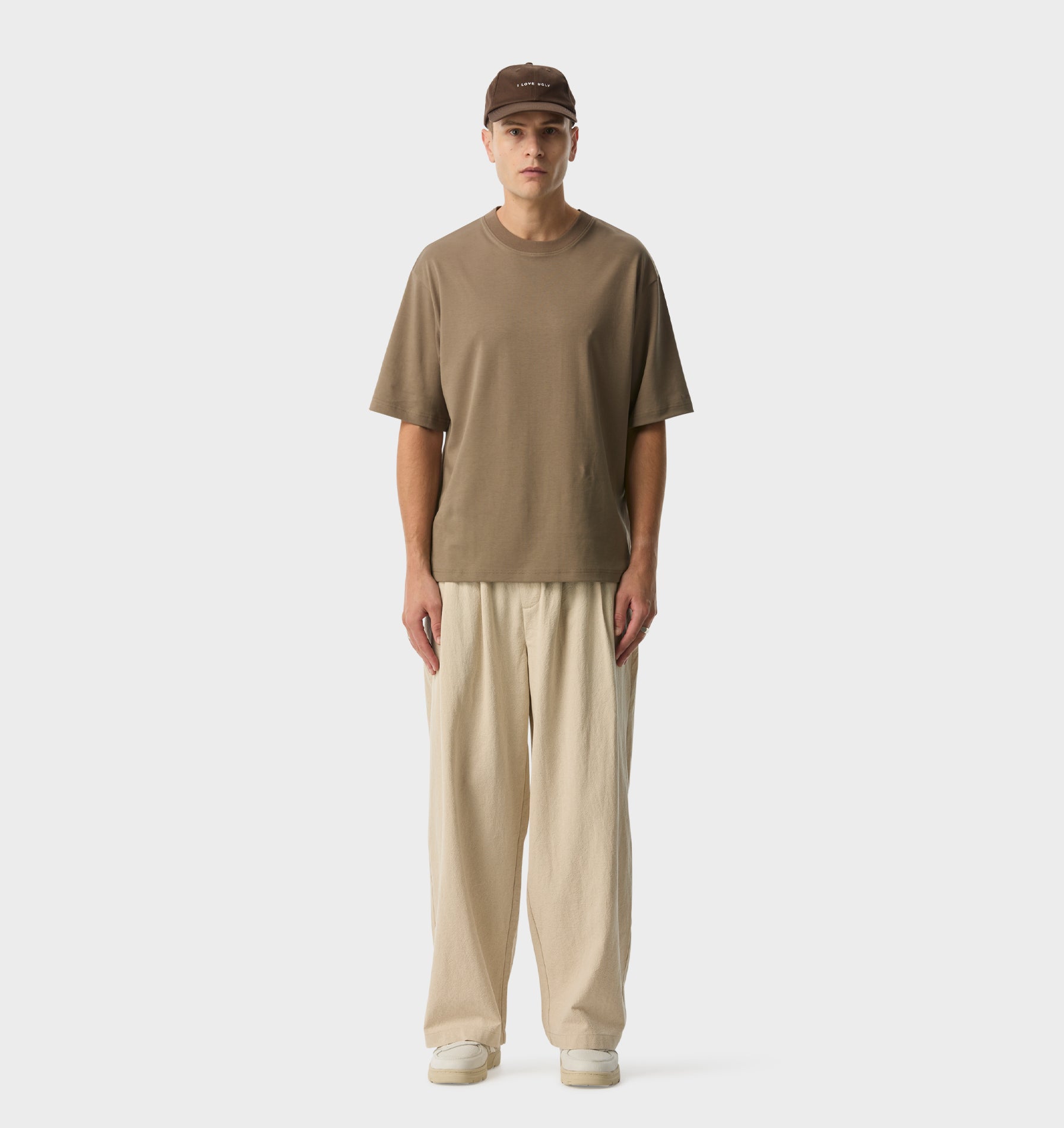 Isaac Oversized Tee - Mushroom