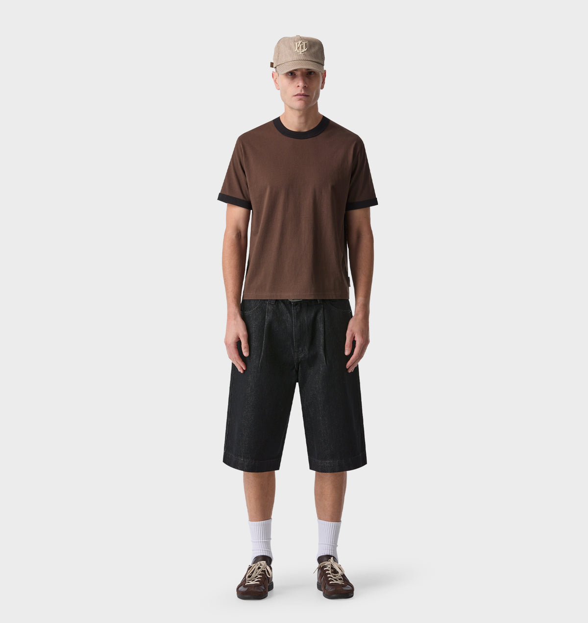 Muscle Ringer Tee - Espresso/Black