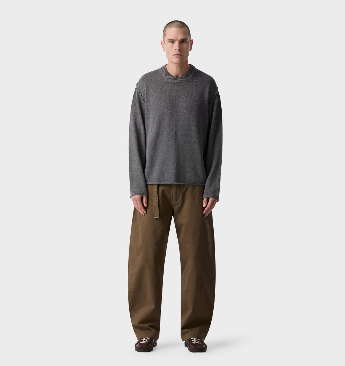 Decon Cropped Knit - Ash