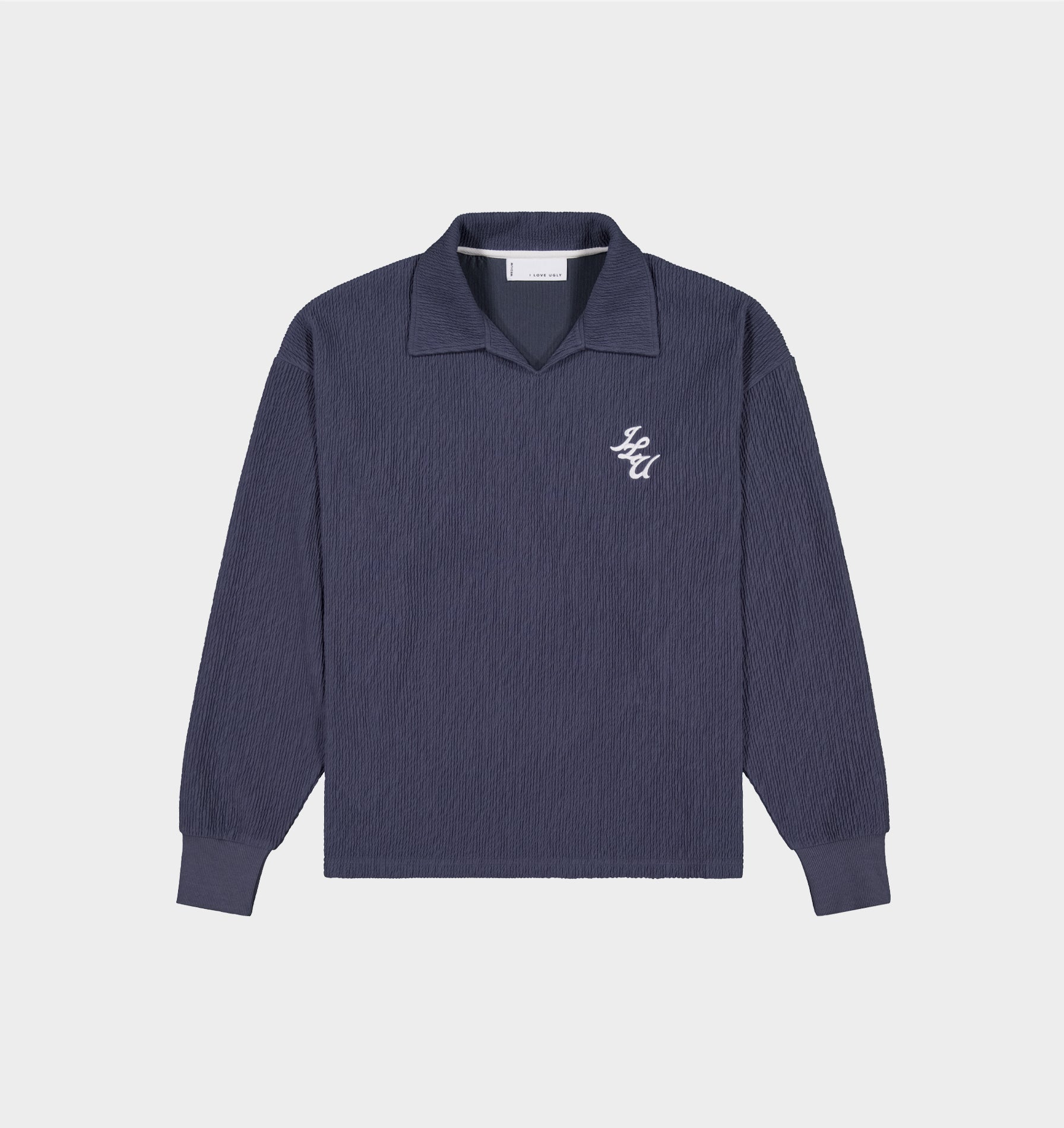 Josiah LS Polo - Slate Blue