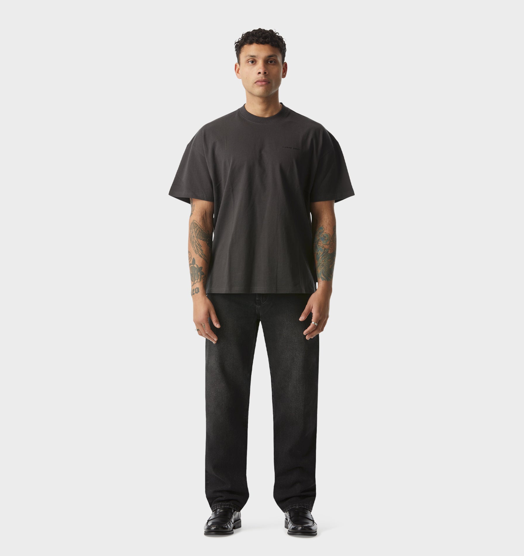 Webster Straight Denim - Washed Black