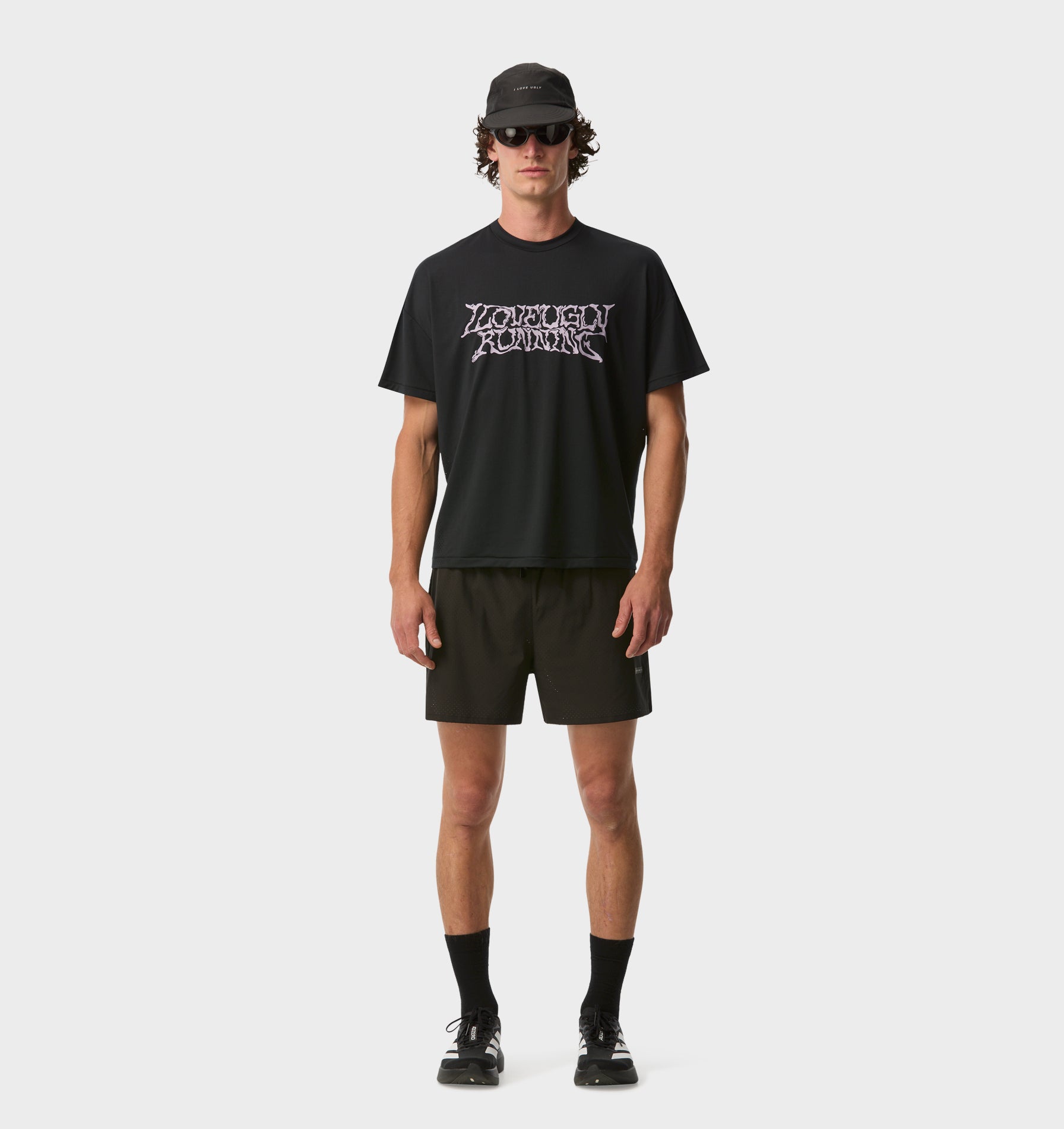 Active 4.5 Inch Laser Run Short - Black