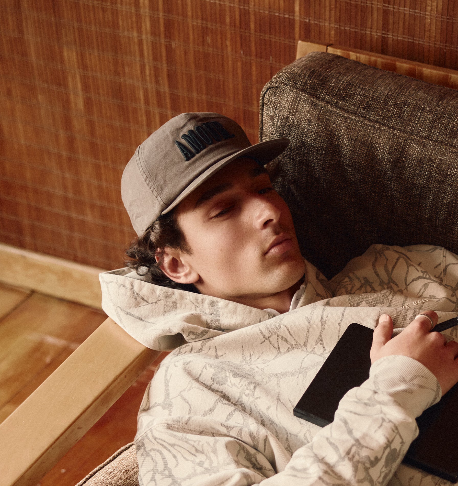 Amour Ryder Cap - Washed Olive/Black