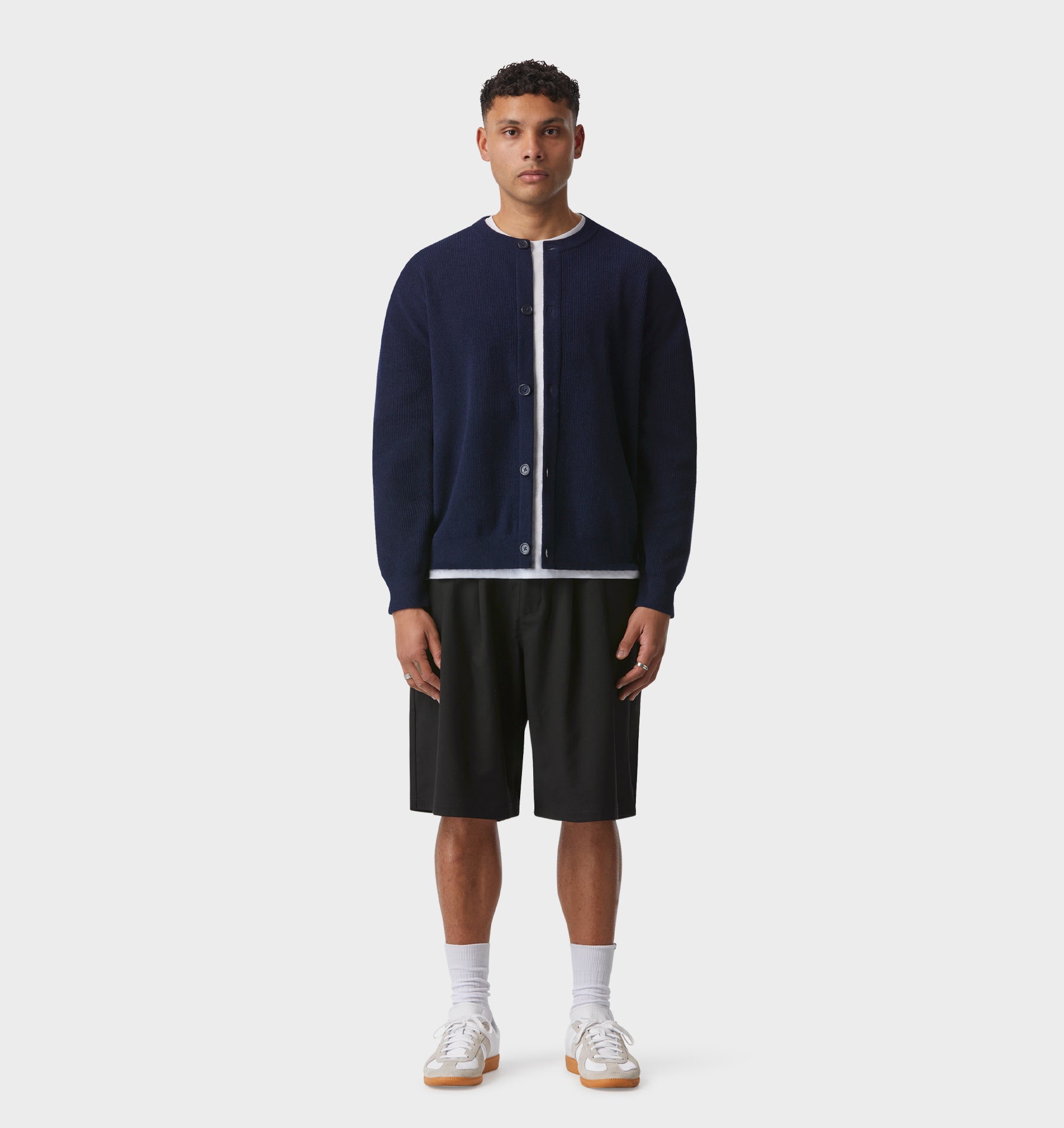 Drew Knit Cardigan - Navy