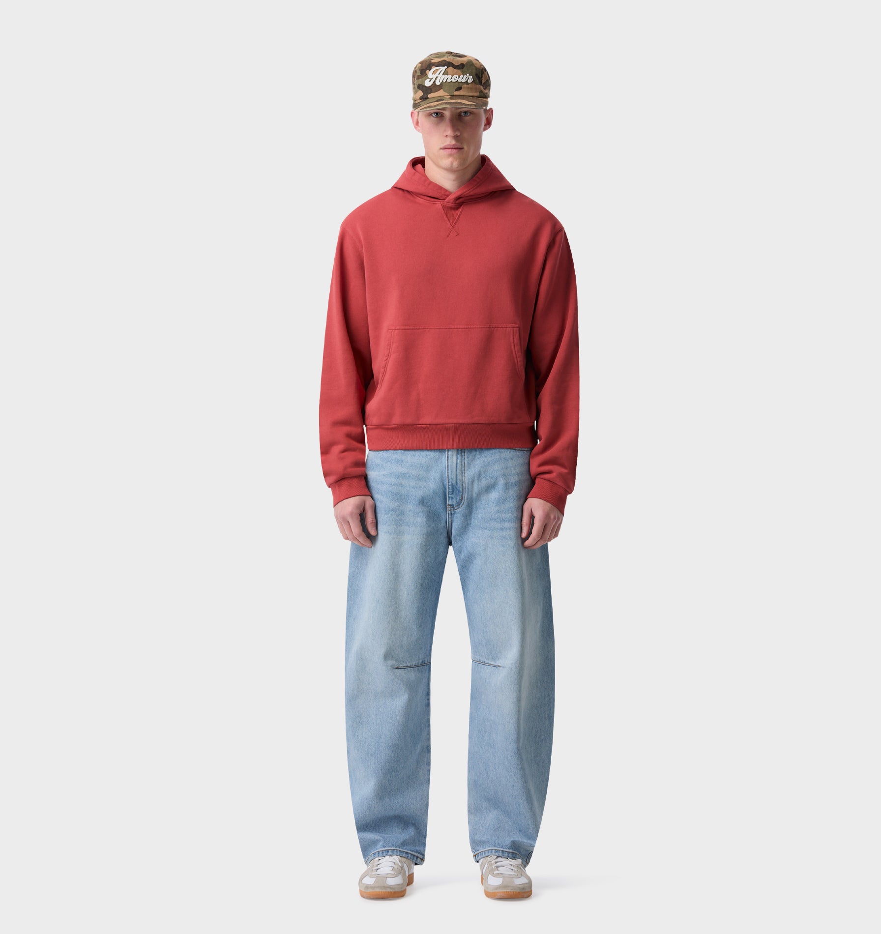Barrel Leg Denim - Faded Blue