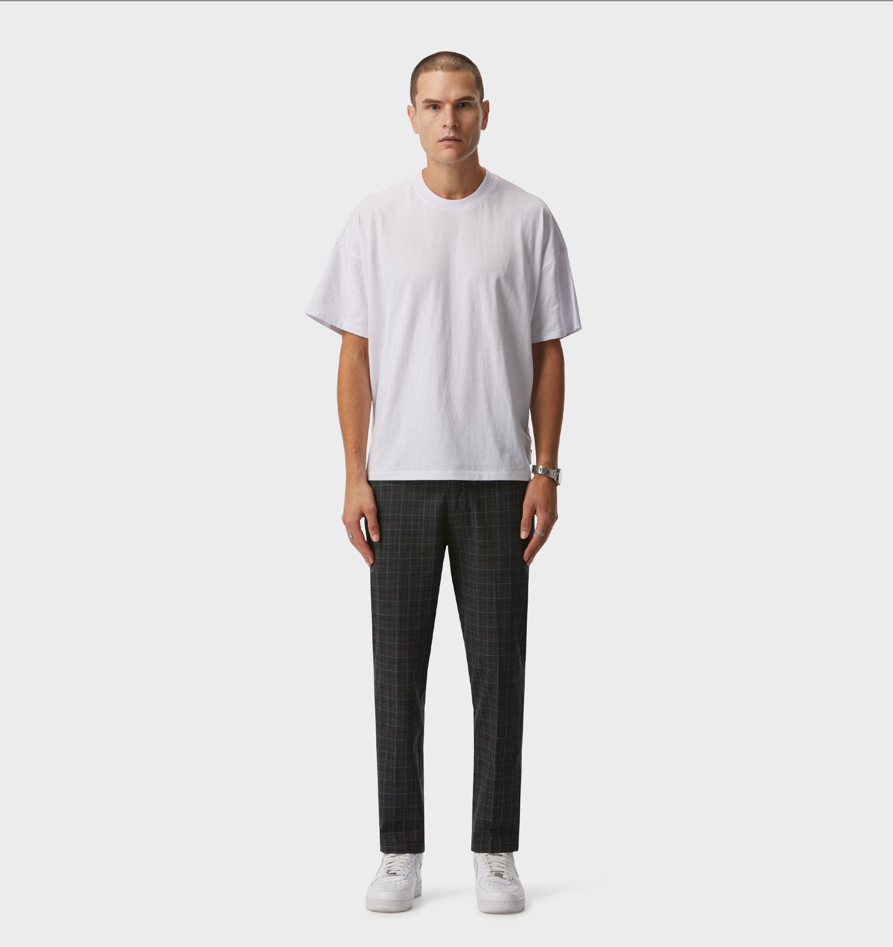 Slim Kobe Pant - Tall - Charcoal/Green Check