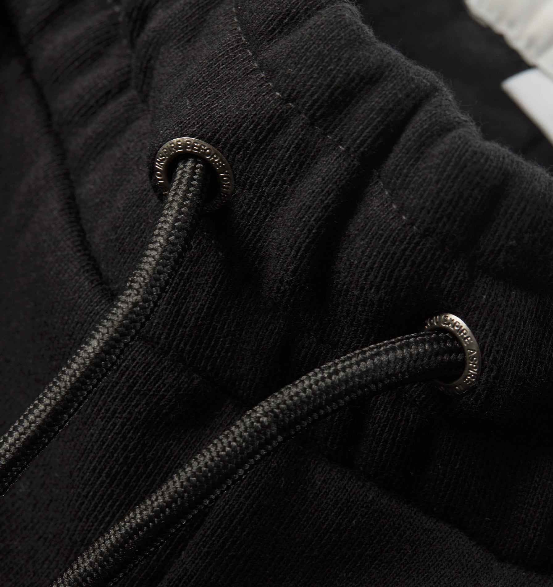 Lace Trim Trackie Short - Black