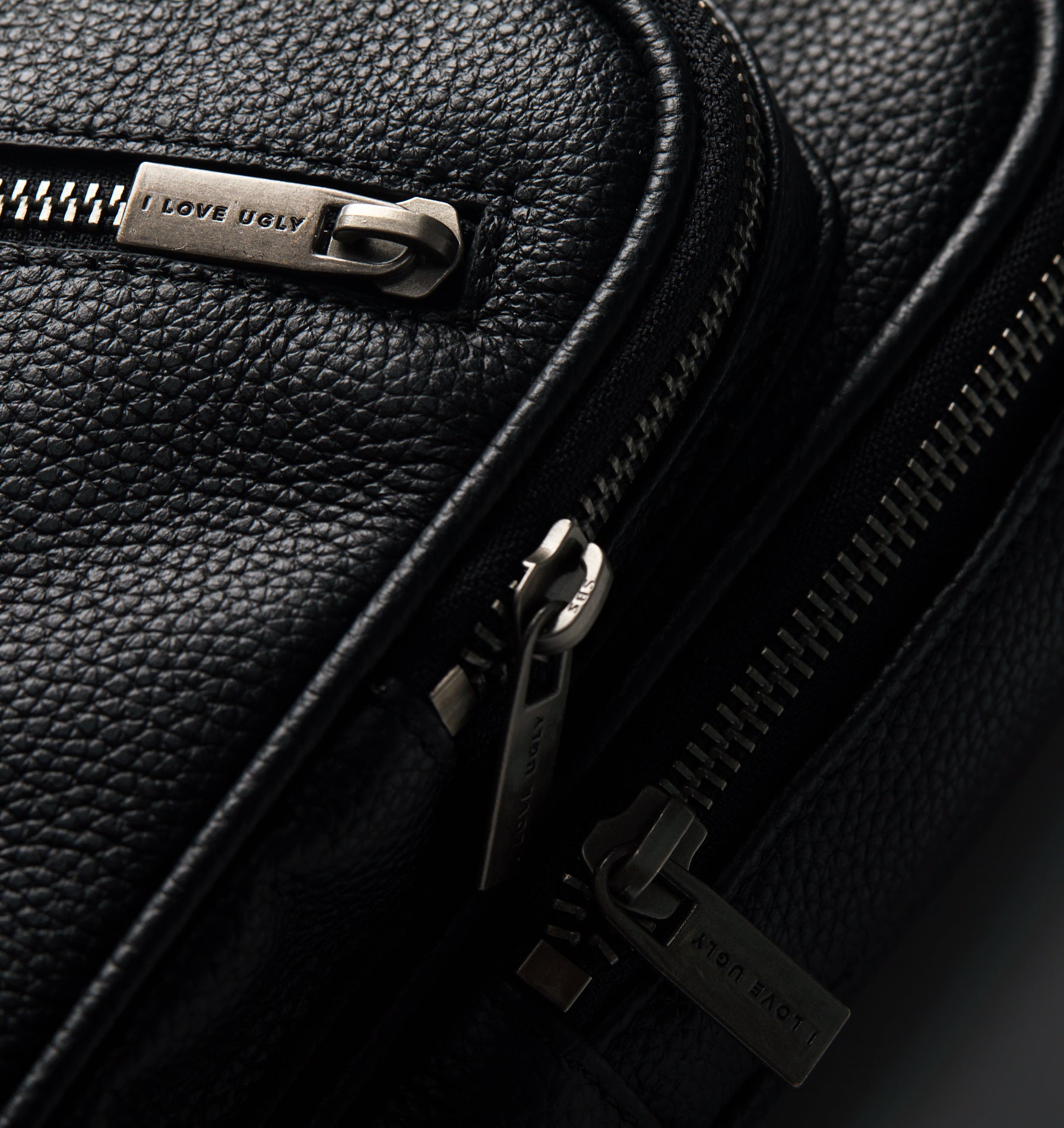 Aziel Leather Sling Bag - Black