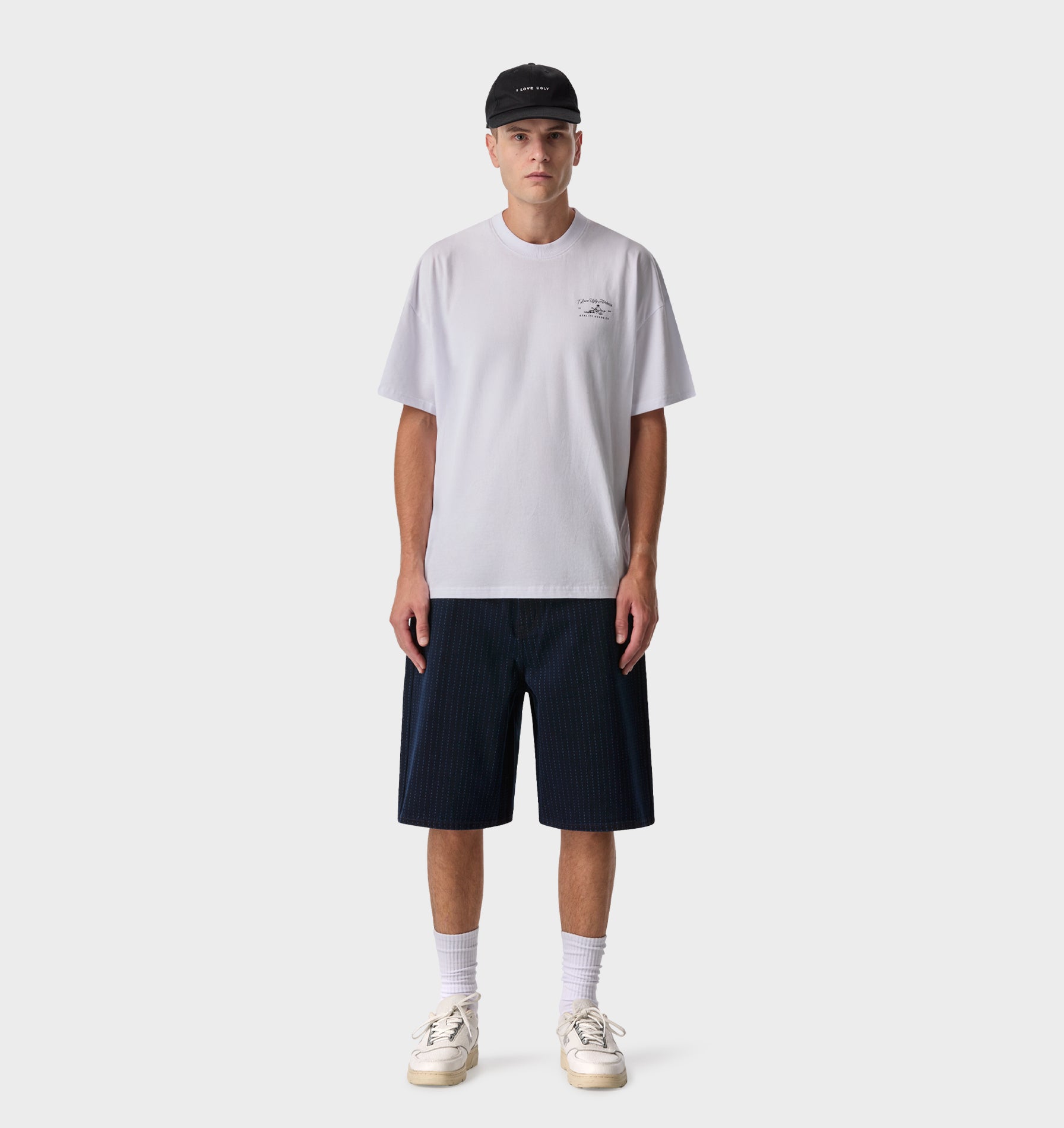 Wyatt Denim Short - Pinstripe