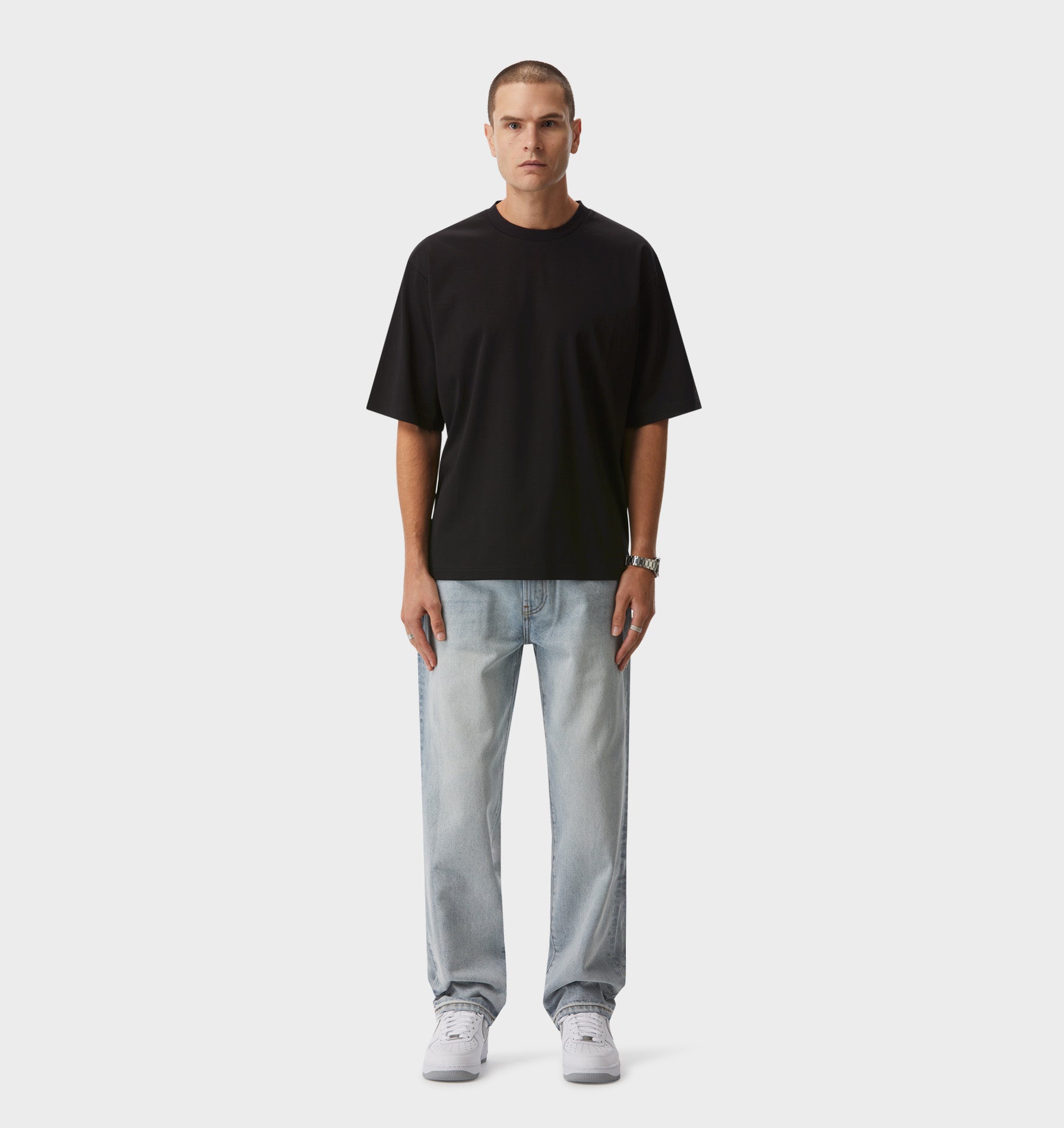 Isaac Oversized Tee - Black