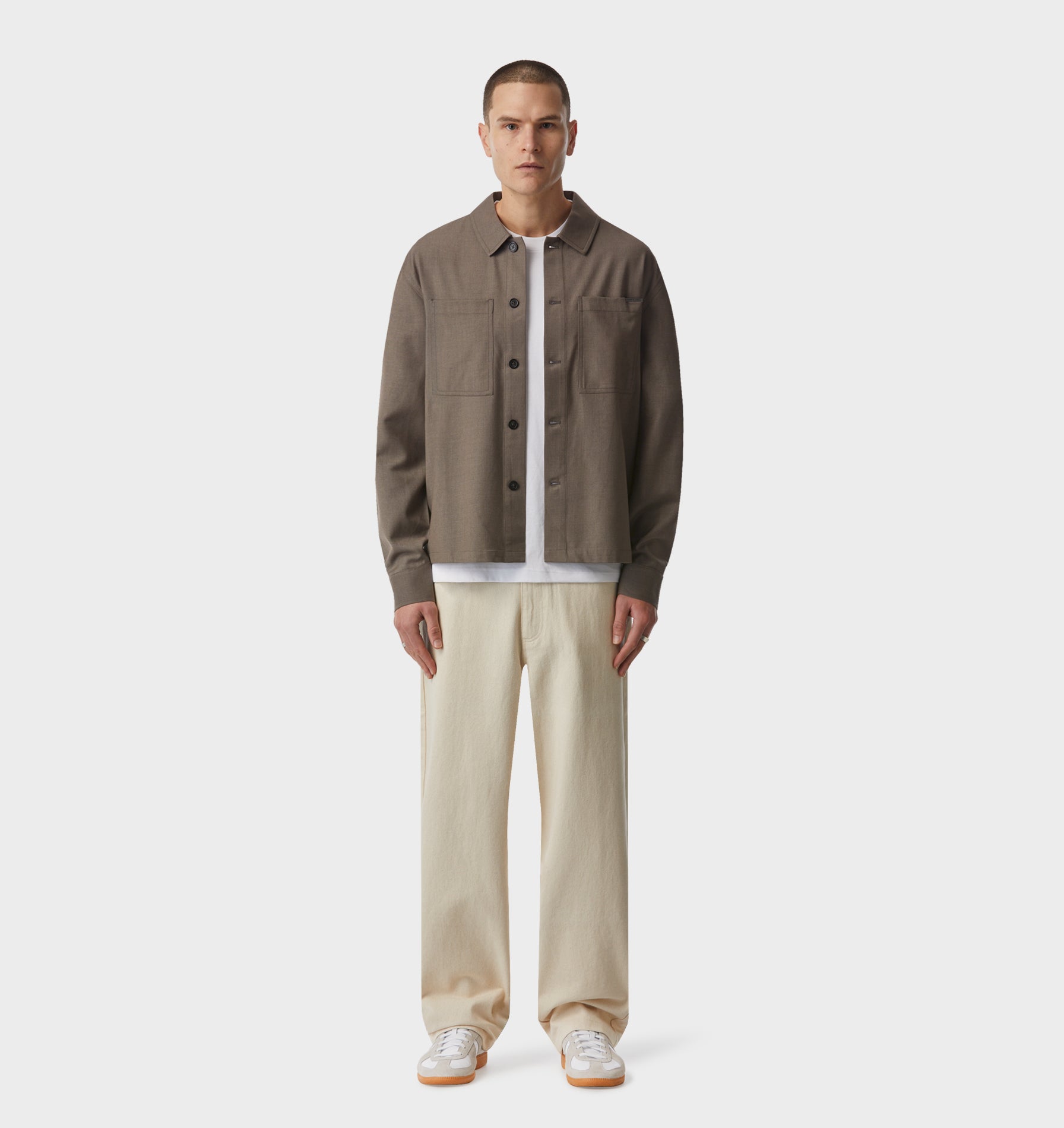 Tailored Overshirt - Mushroom