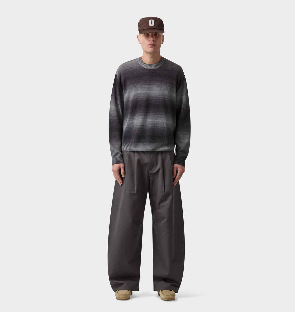 Balloon Pleat Pant - Charcoal Grey