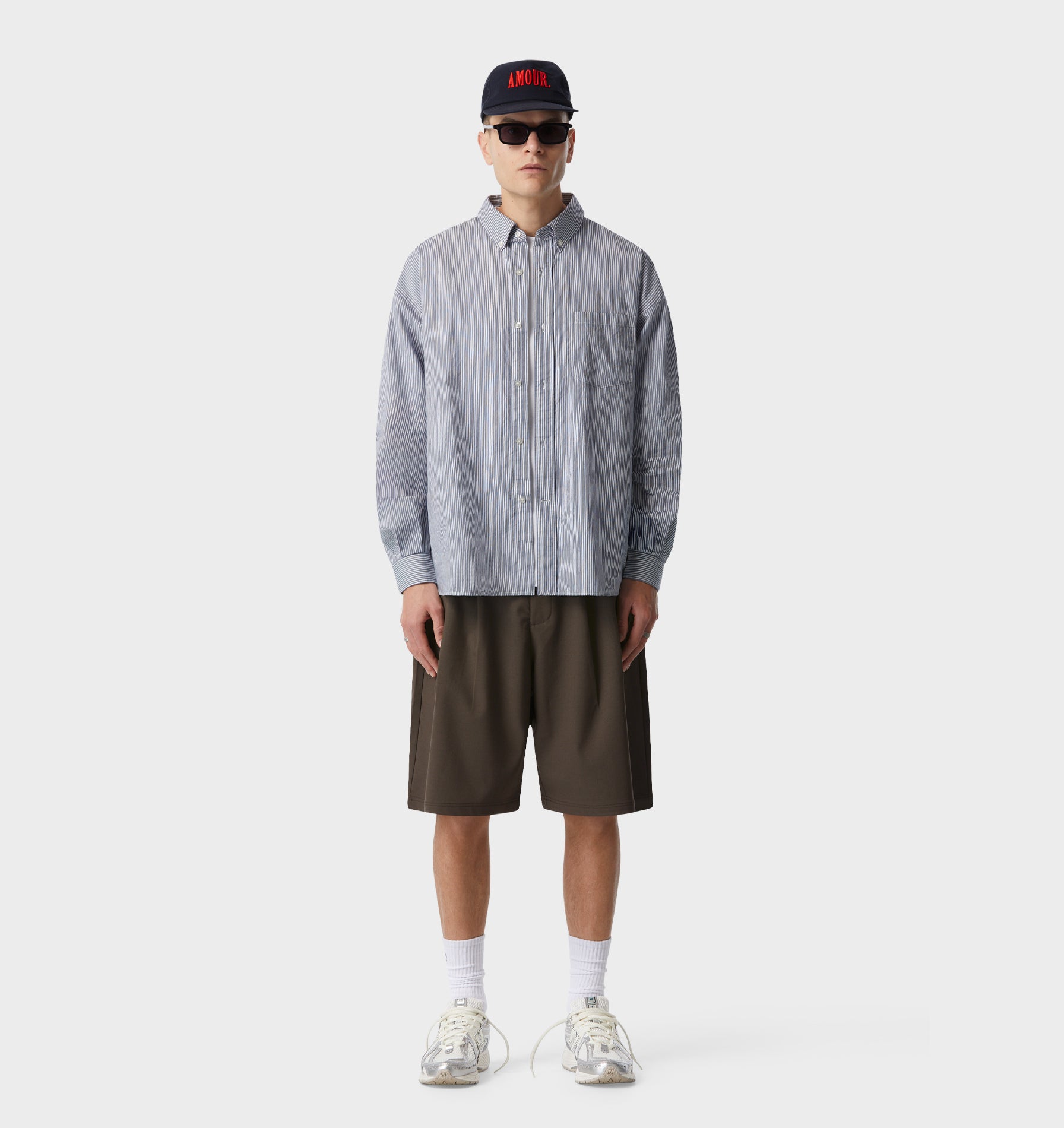 Kingston Overshirt - Blue/White Stripe