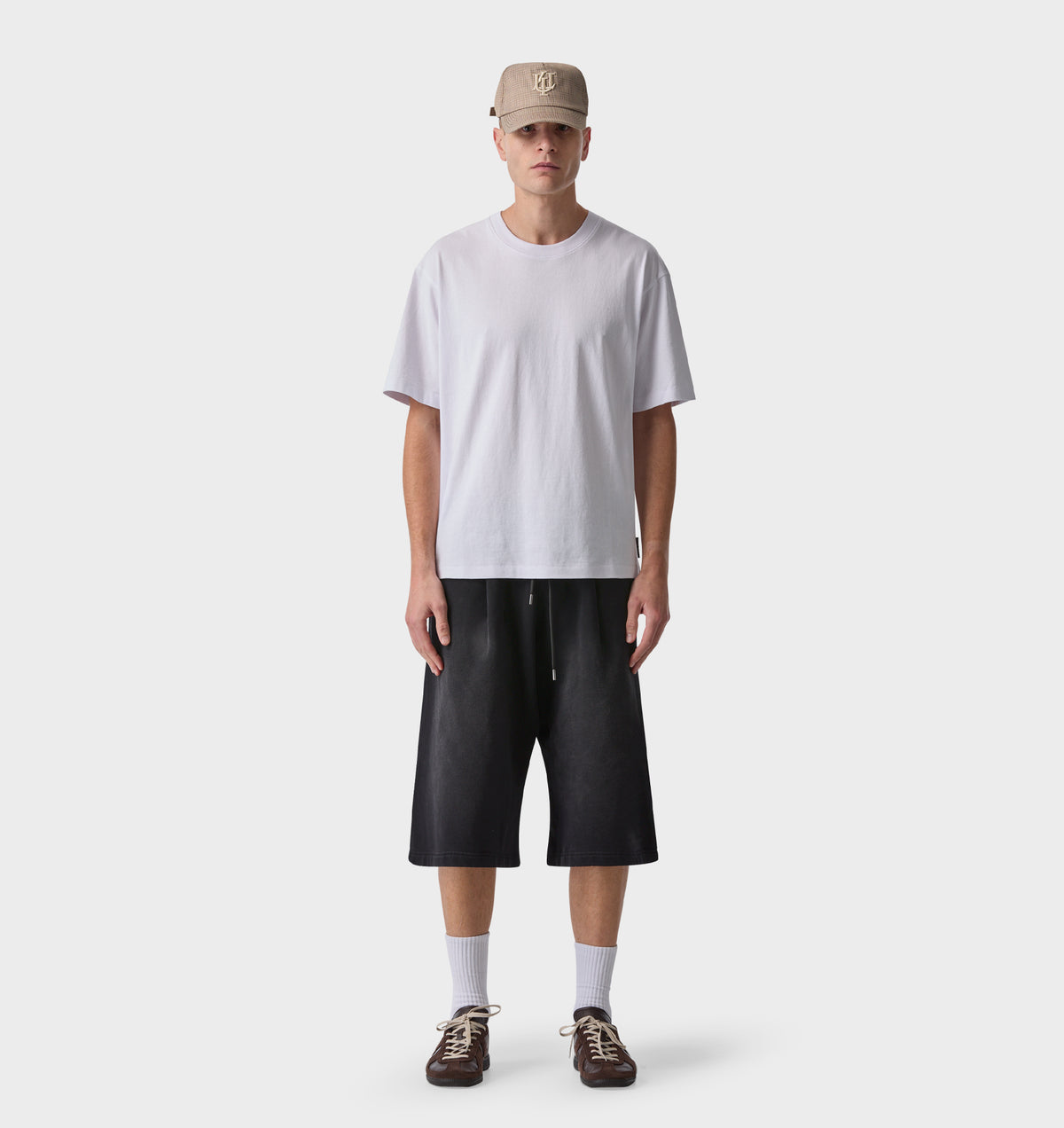 Longline Sweat Short - Faded Black