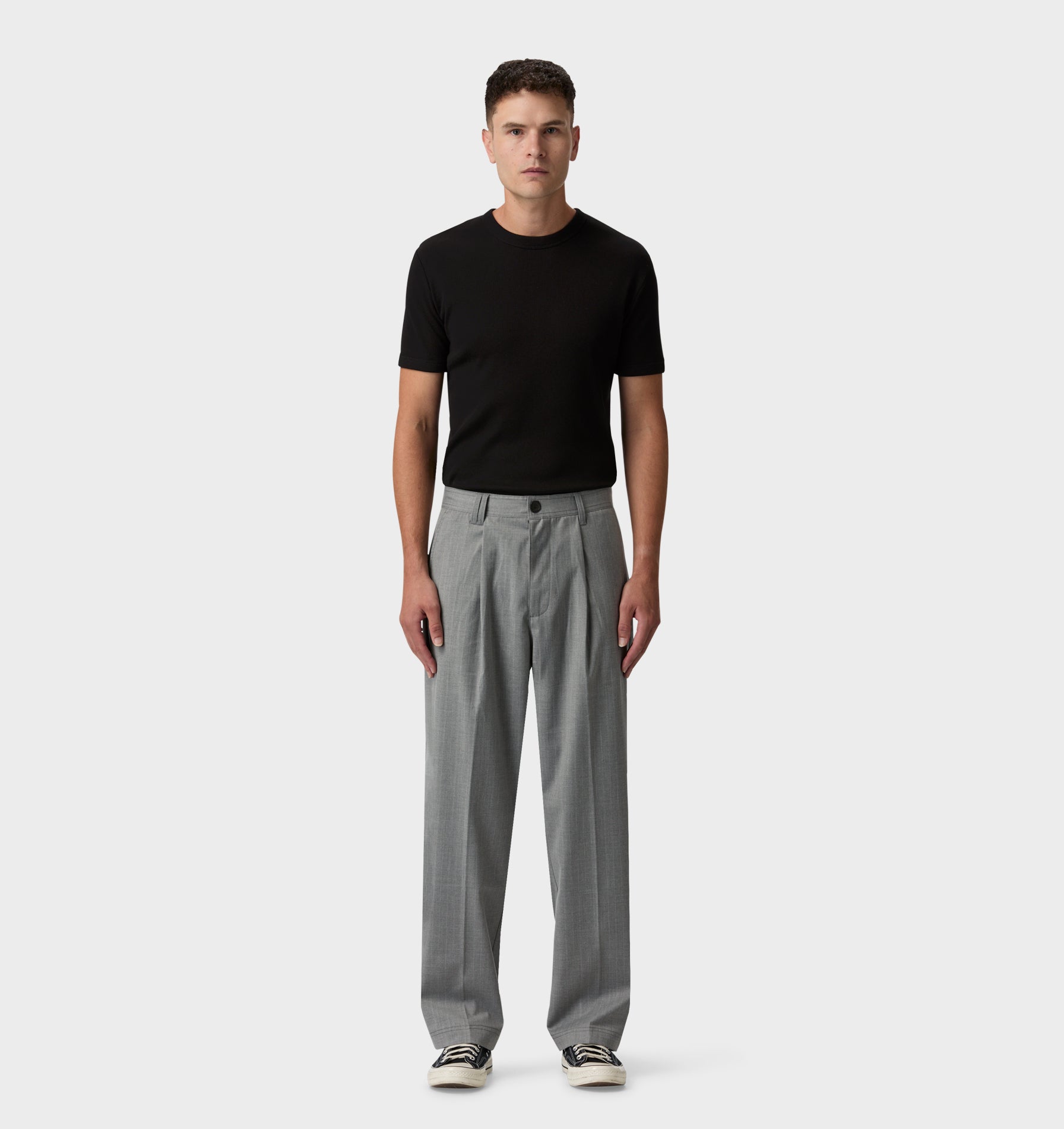 Winston Pant - Grey Pinstripe