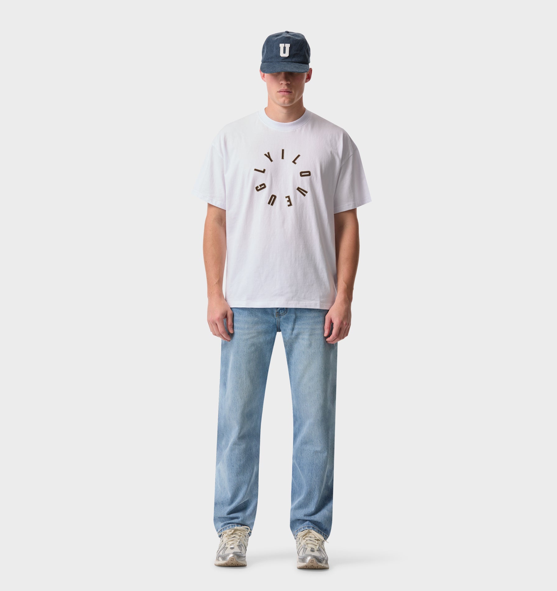 Hoop Logo Box Tee 2.0 - White