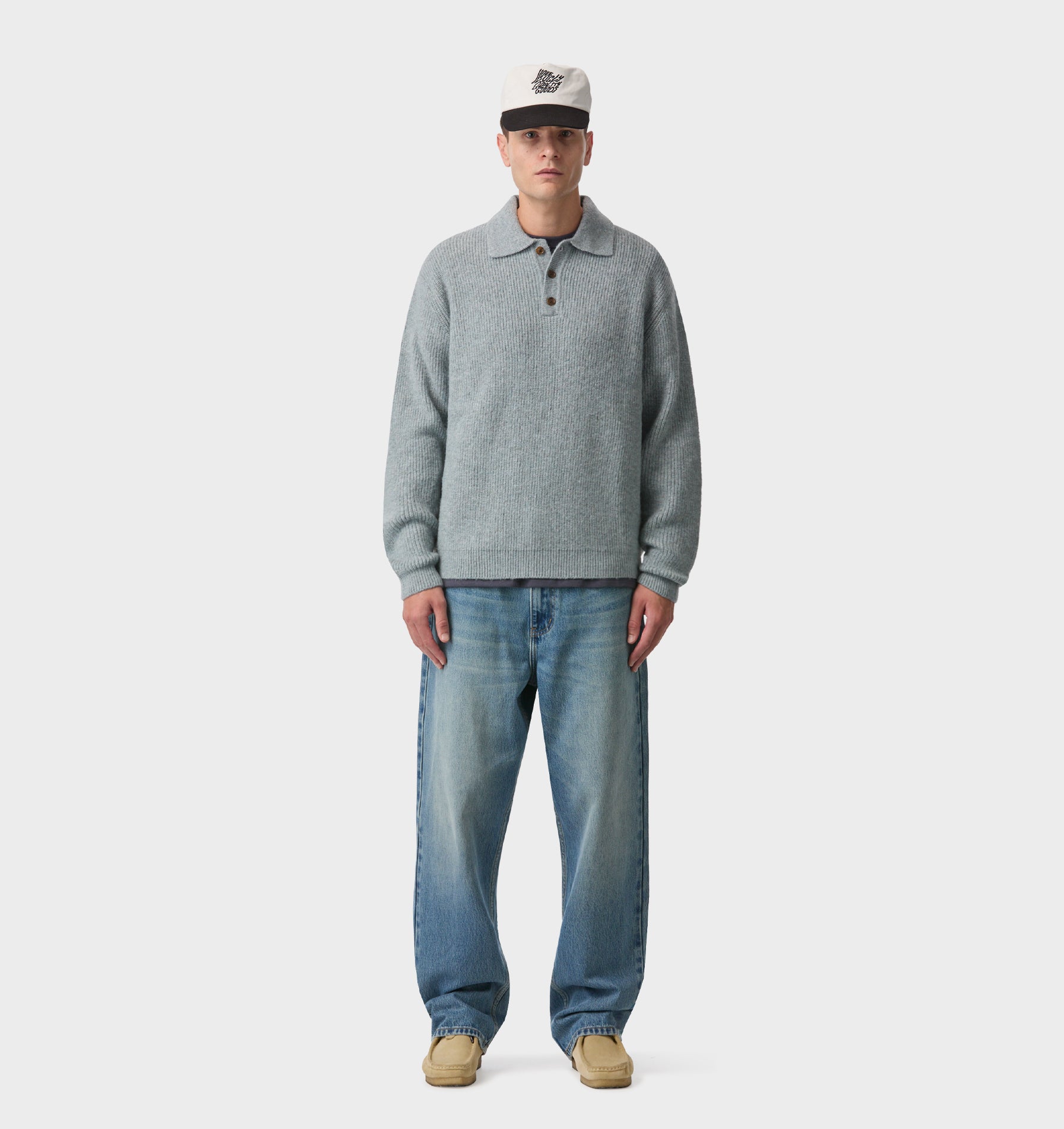 Knit Aldern Pullover - Oil Blue