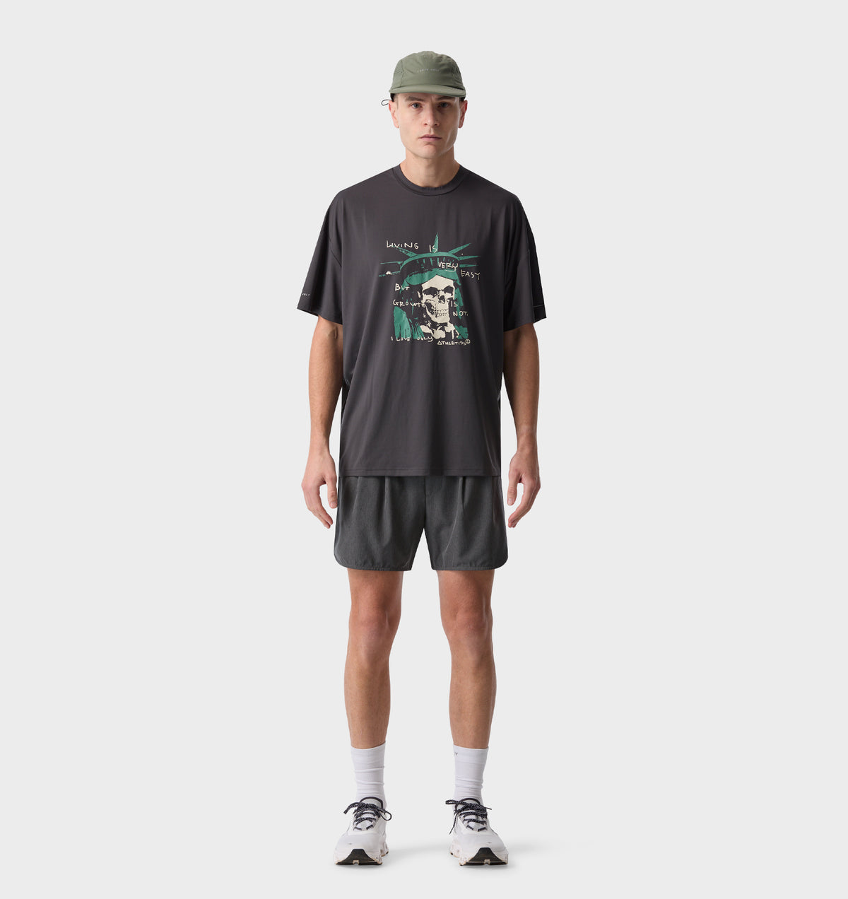 Liberty Active Box Tee - Charcoal