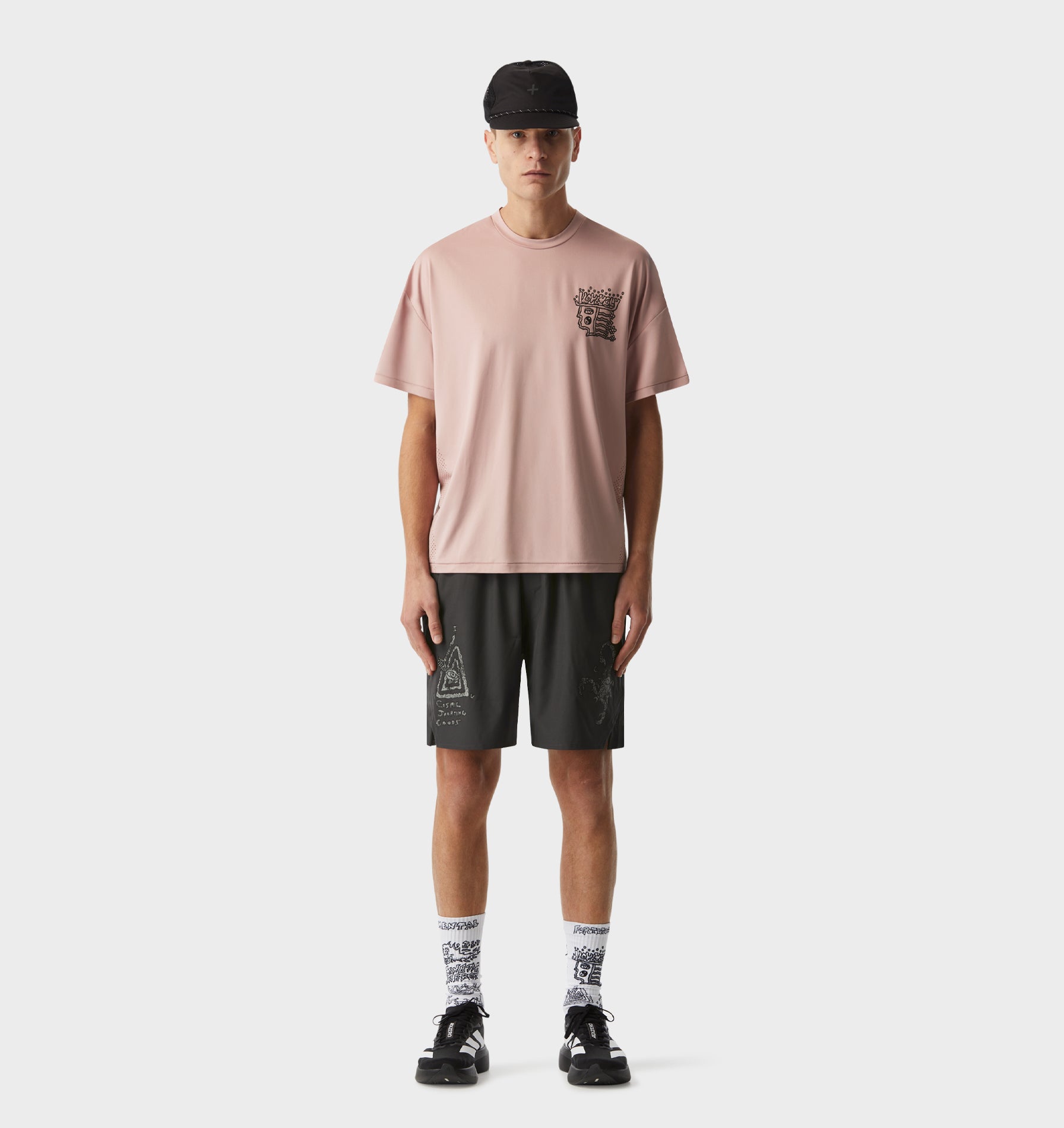 Rebelyuth Active Lewi Tee - Dusky Pink