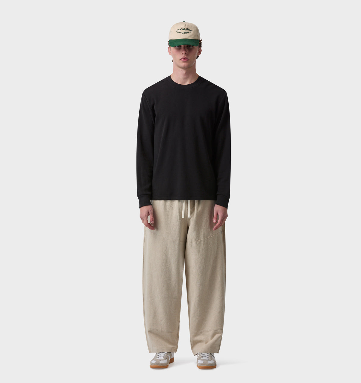 Linen Stirling Relaxed Pant - Bone