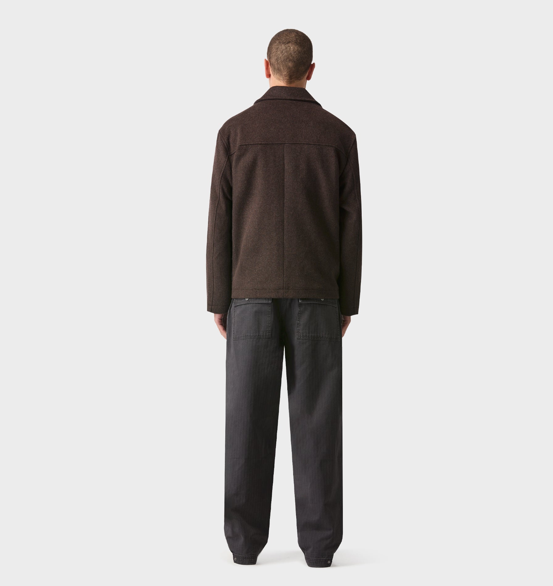 Osborne Wool Jacket - Espresso | I Love Ugly