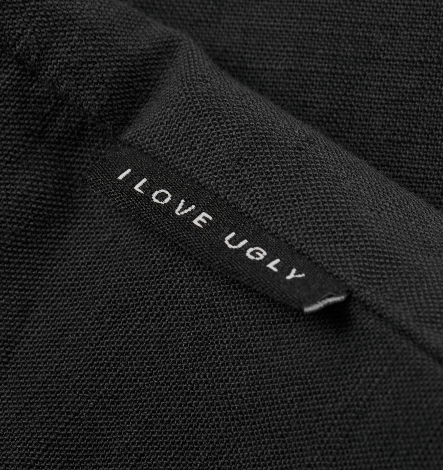 Linen Cuban Collar SS Shirt -Black