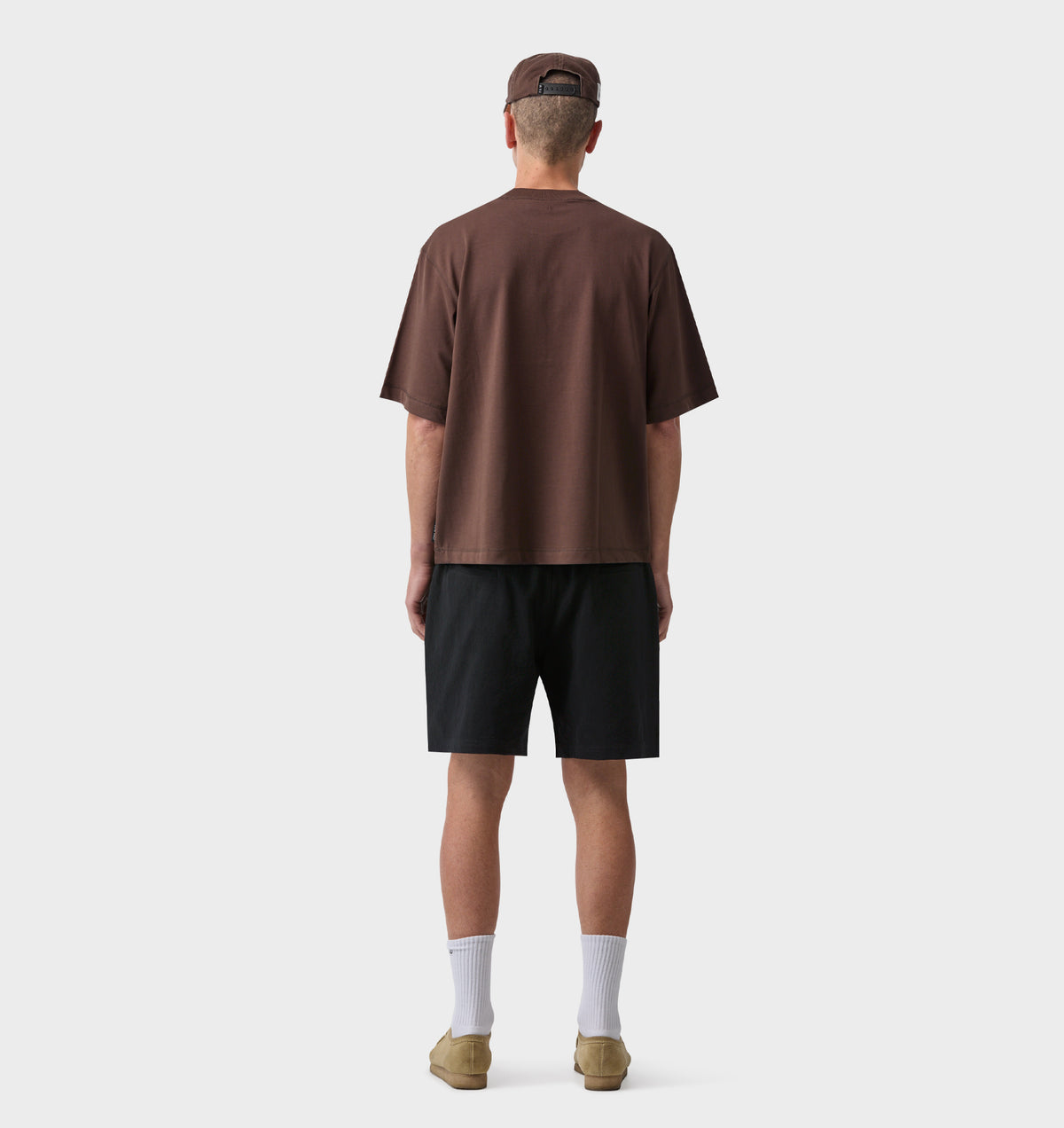 Linen Michael Pleat Short - Black