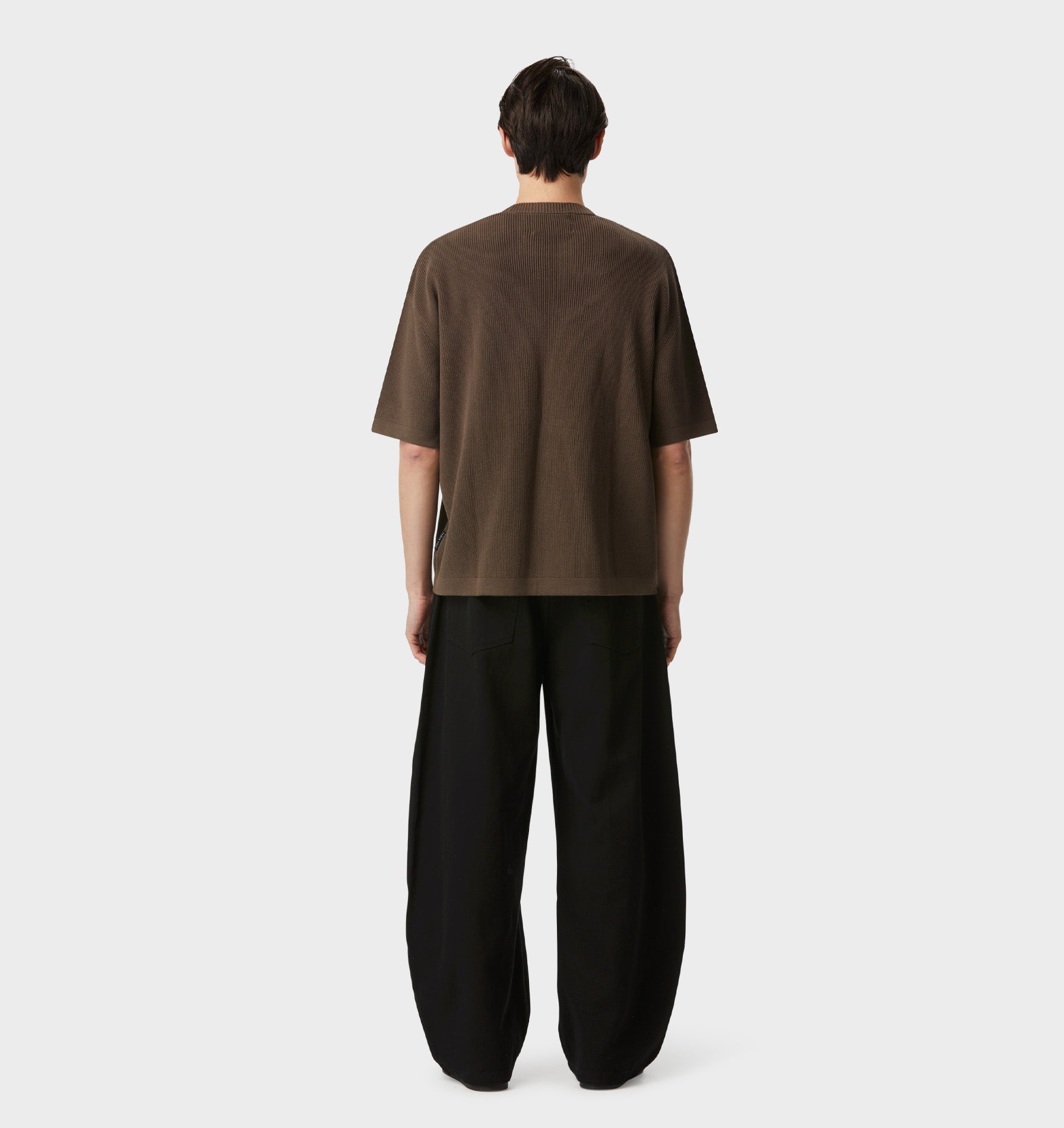 Knit Box Tee - Burnt Olive