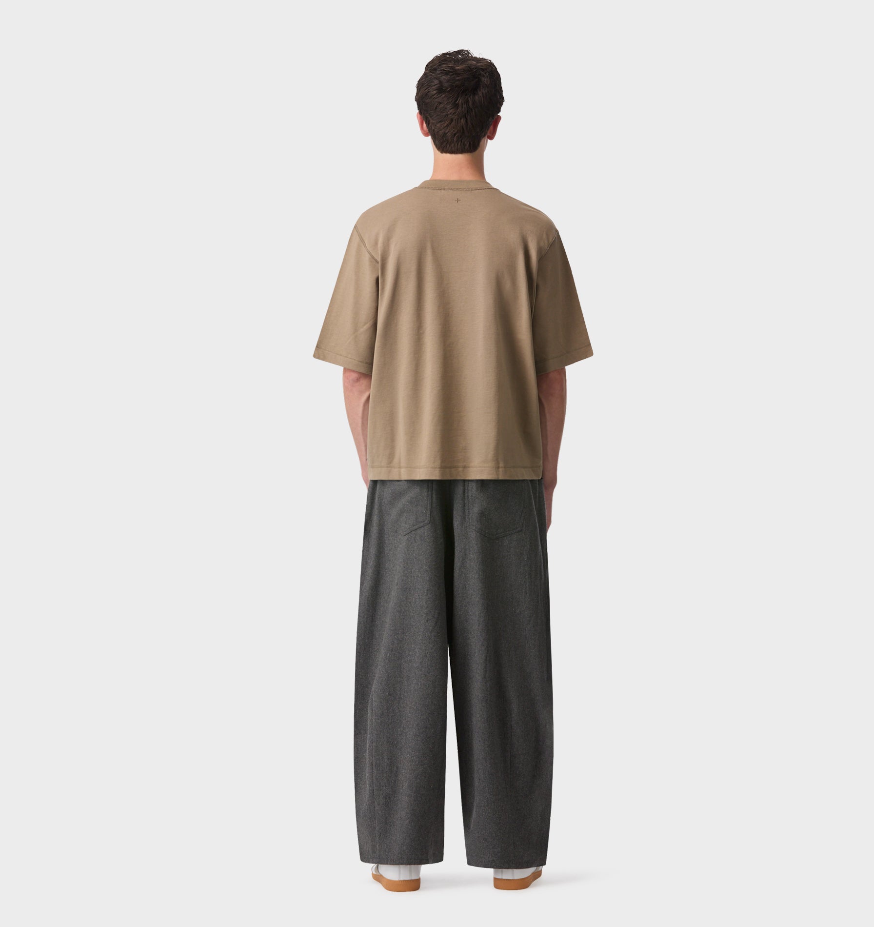 Crop Box Tee - Truffle