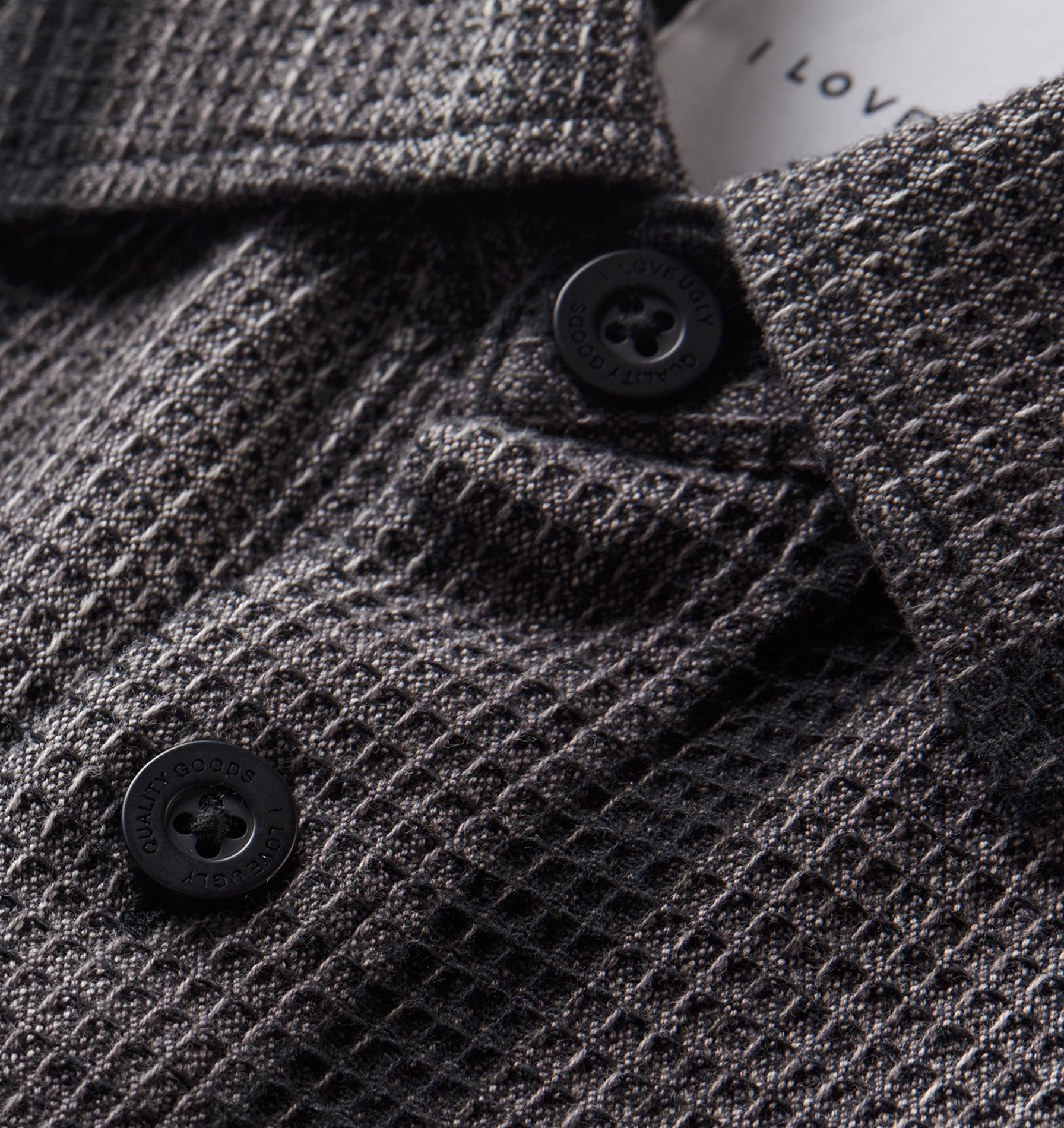 Waffle SS Shirt - Charcoal Ombre