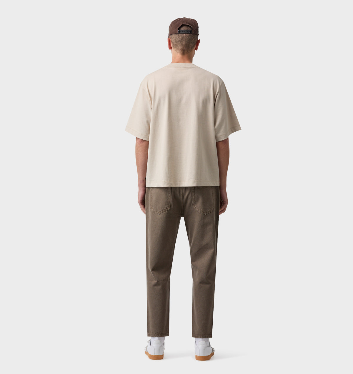 Crop Box Tee - Sandstone