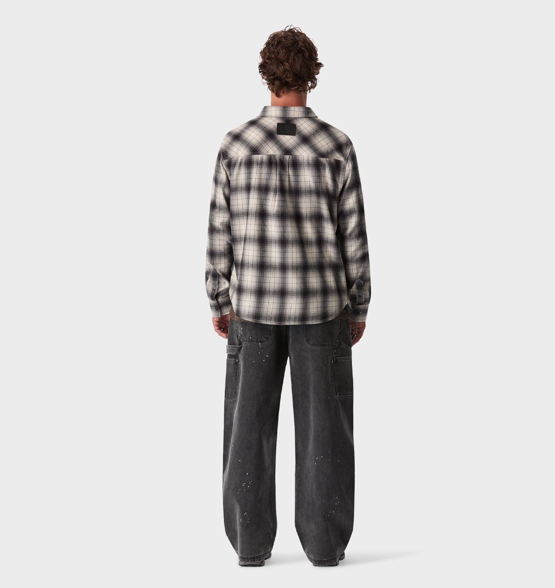 Flannel Shirt - Black/Grey Check