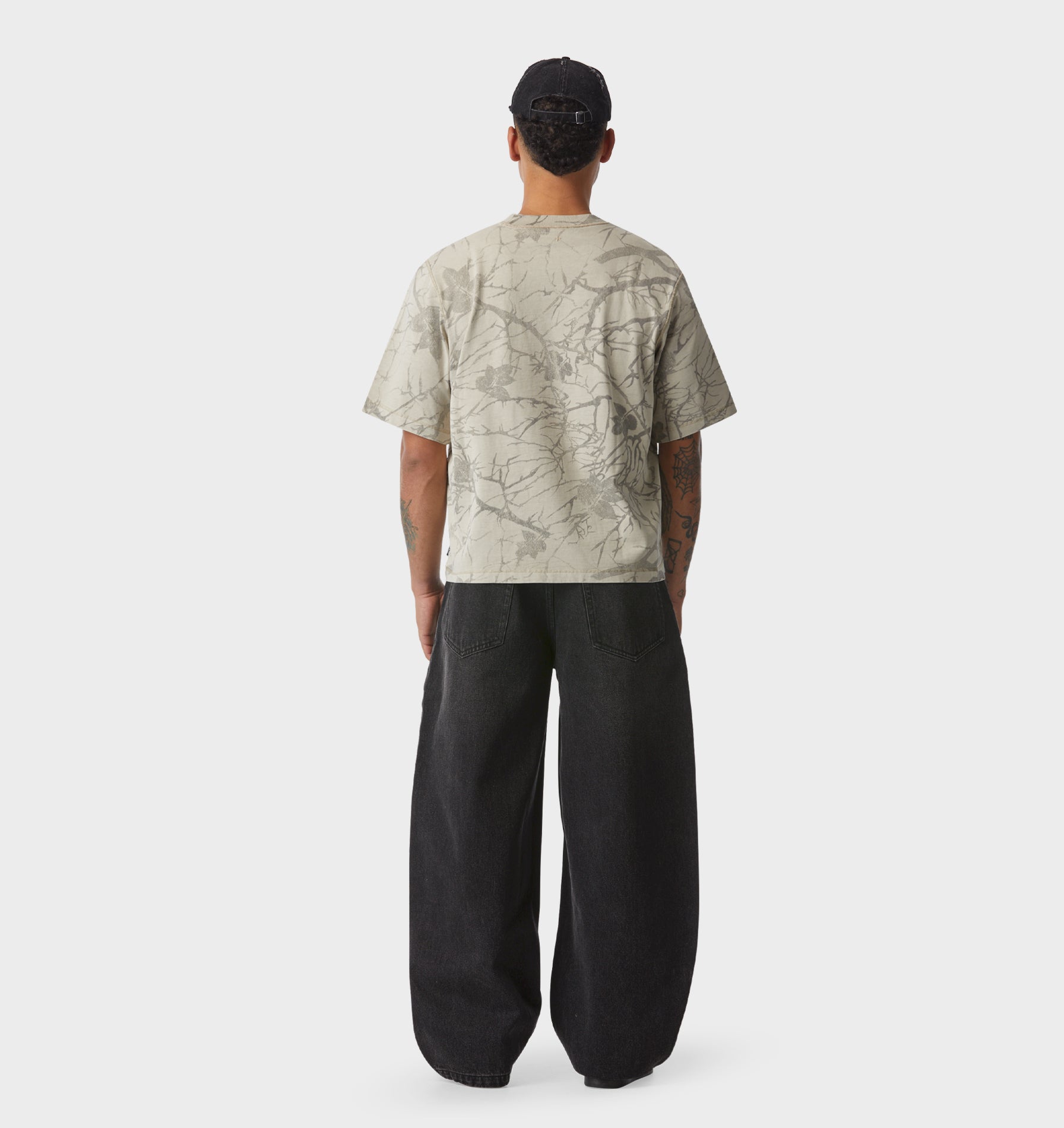 Box Crop Tee - Tree Camo