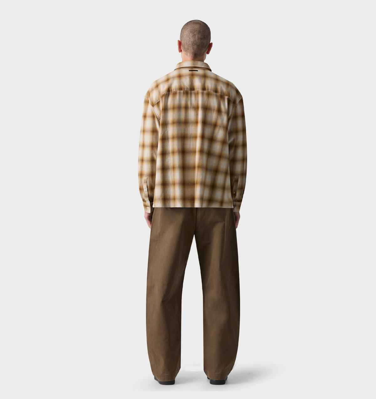 Mercer LS Flannel Shirt - Mustard Check