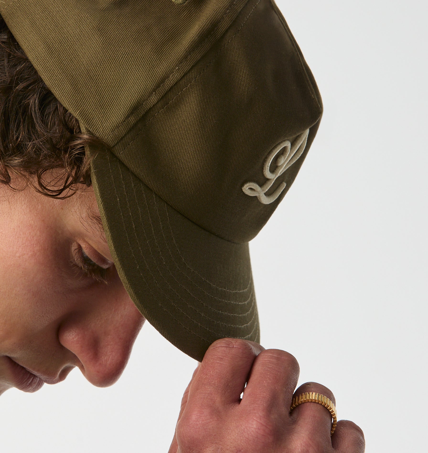 Beau Letter Cap - Khaki
